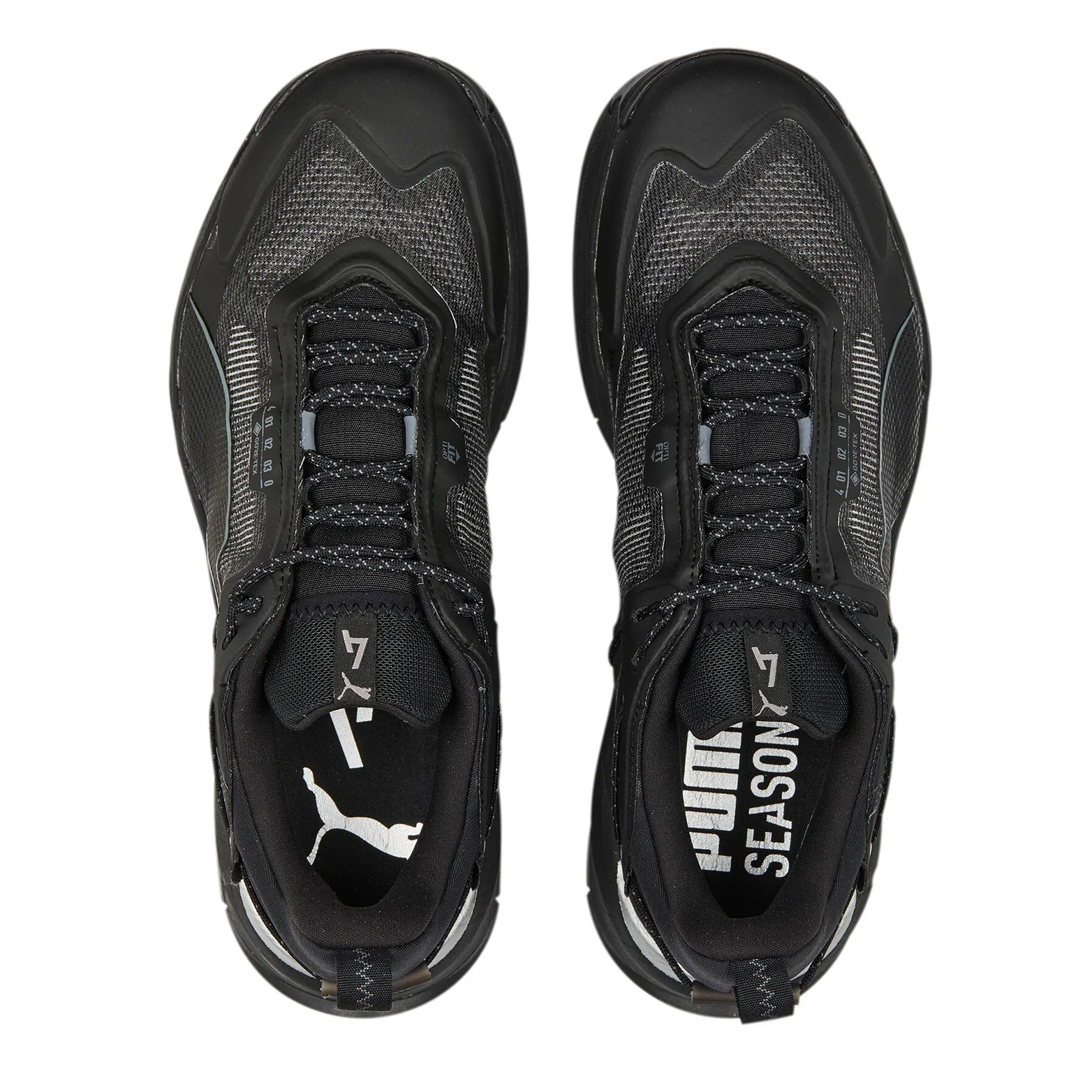 2. Puma - pantofi alergare trail pentru barbati Explore NITRO GTX - negri gri argintiu