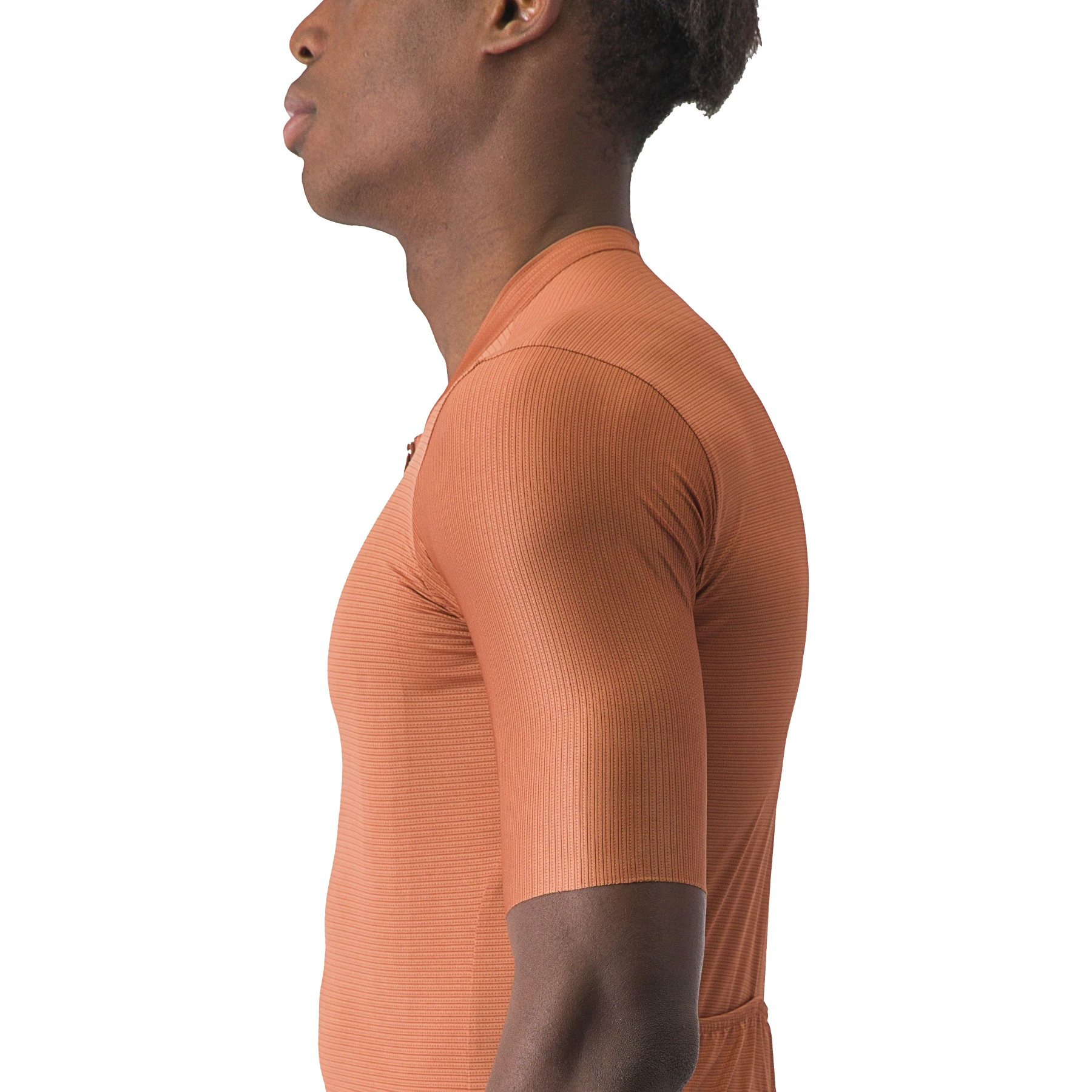 6. Castelli - tricou ciclism cu maneca scurta pentru barbati Espresso Jersey - maro deschis mocha gri inchis