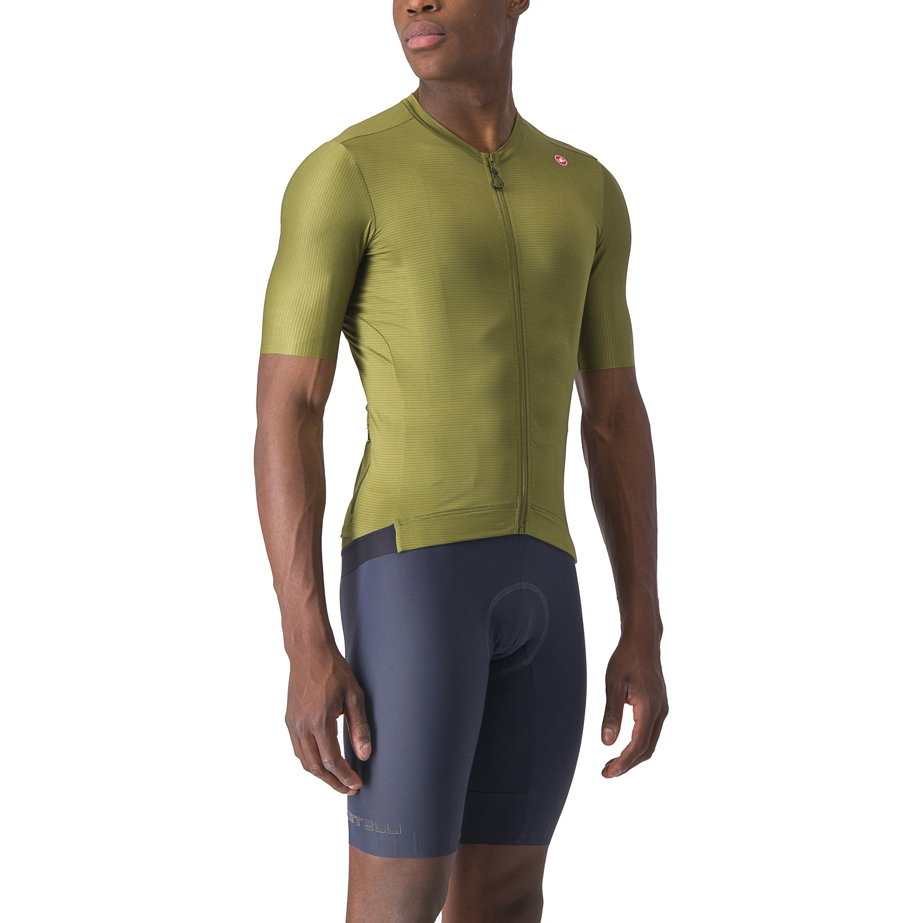 3. Castelli - tricou ciclism cu maneca scurta pentru barbati Espresso Jersey - verde inchis kaki