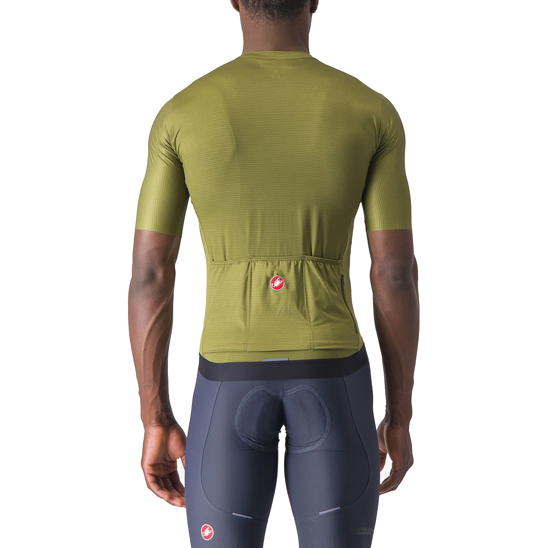 2. Castelli - tricou ciclism cu maneca scurta pentru barbati Espresso Jersey - verde inchis kaki