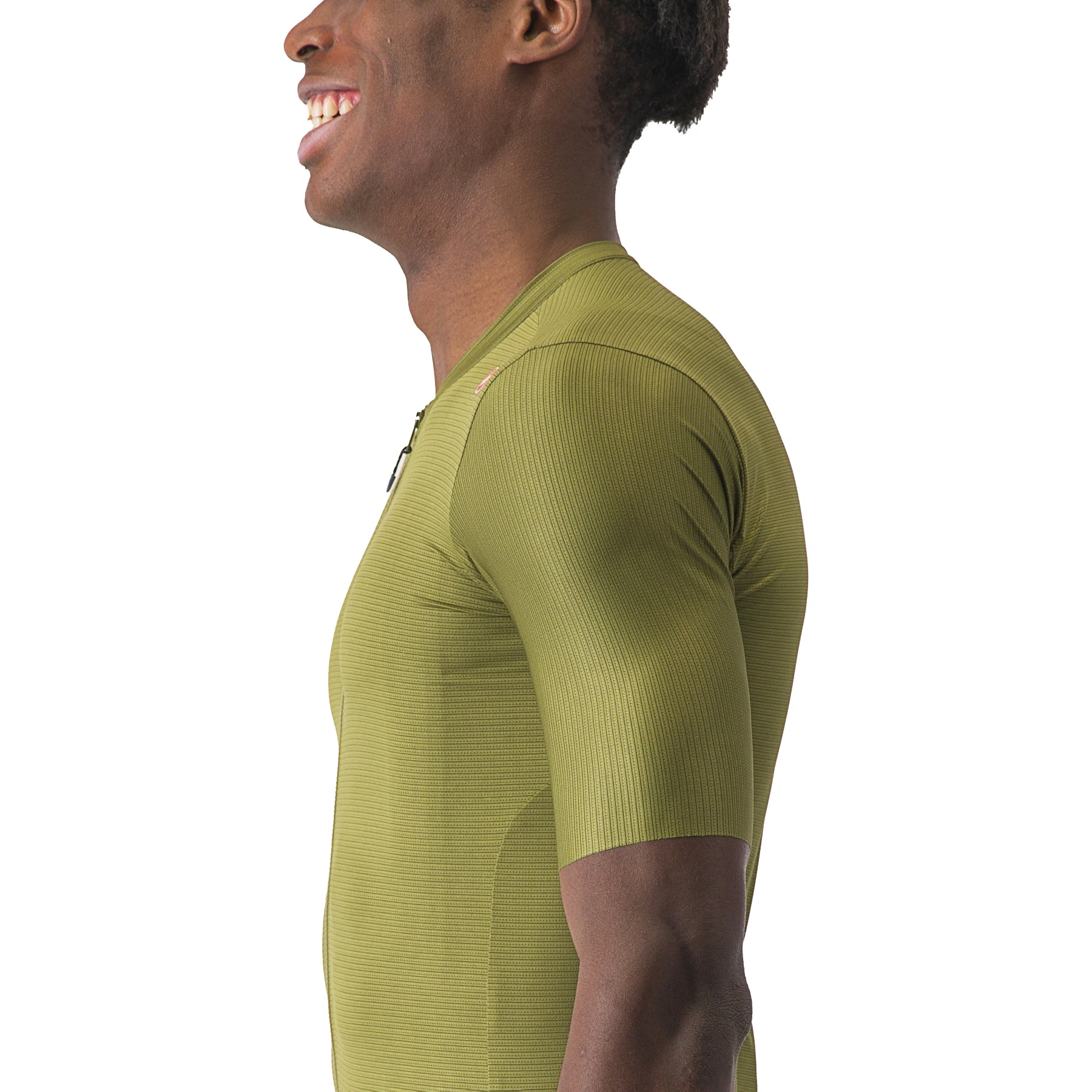 5. Castelli - tricou ciclism cu maneca scurta pentru barbati Espresso Jersey - verde inchis kaki