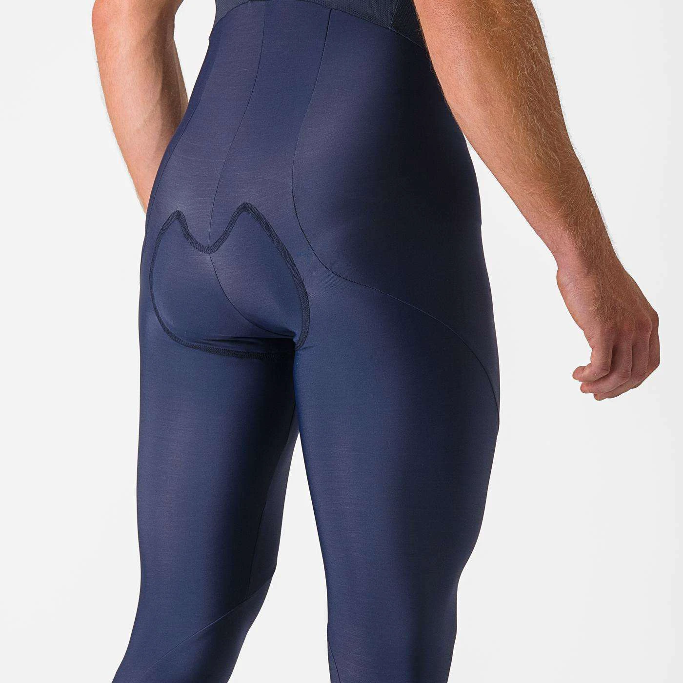 3. Castelli - pantaloni lungi ciclism pentru barbati cu bretele Entrata bibtights - albastru belgian