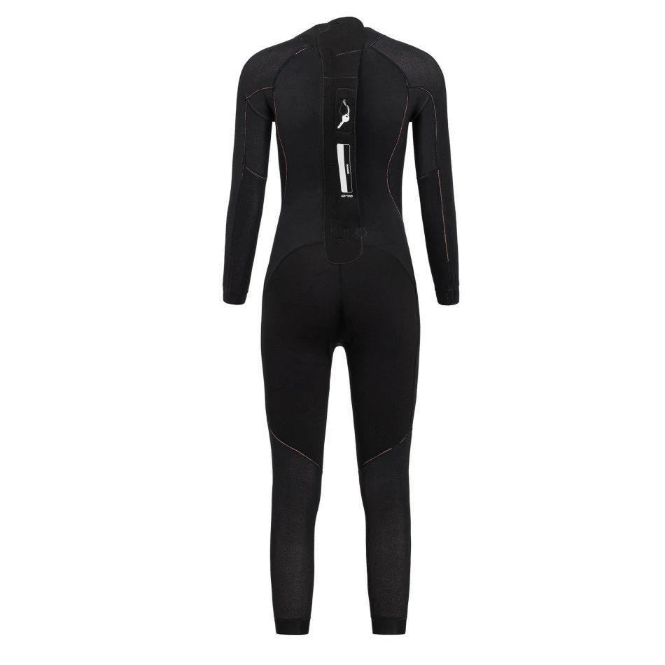 4. Orca - costum neopren ape deschise pentru femei vizibilitate sporita W Vitalis OpenWater HI VIS wetsuit - negru portocaliu