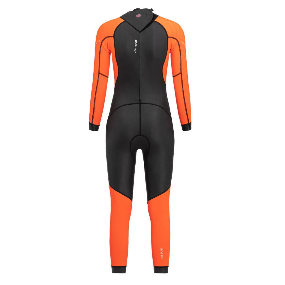 2. Orca - costum neopren ape deschise pentru femei vizibilitate sporita W Vitalis OpenWater HI VIS wetsuit - negru portocaliu