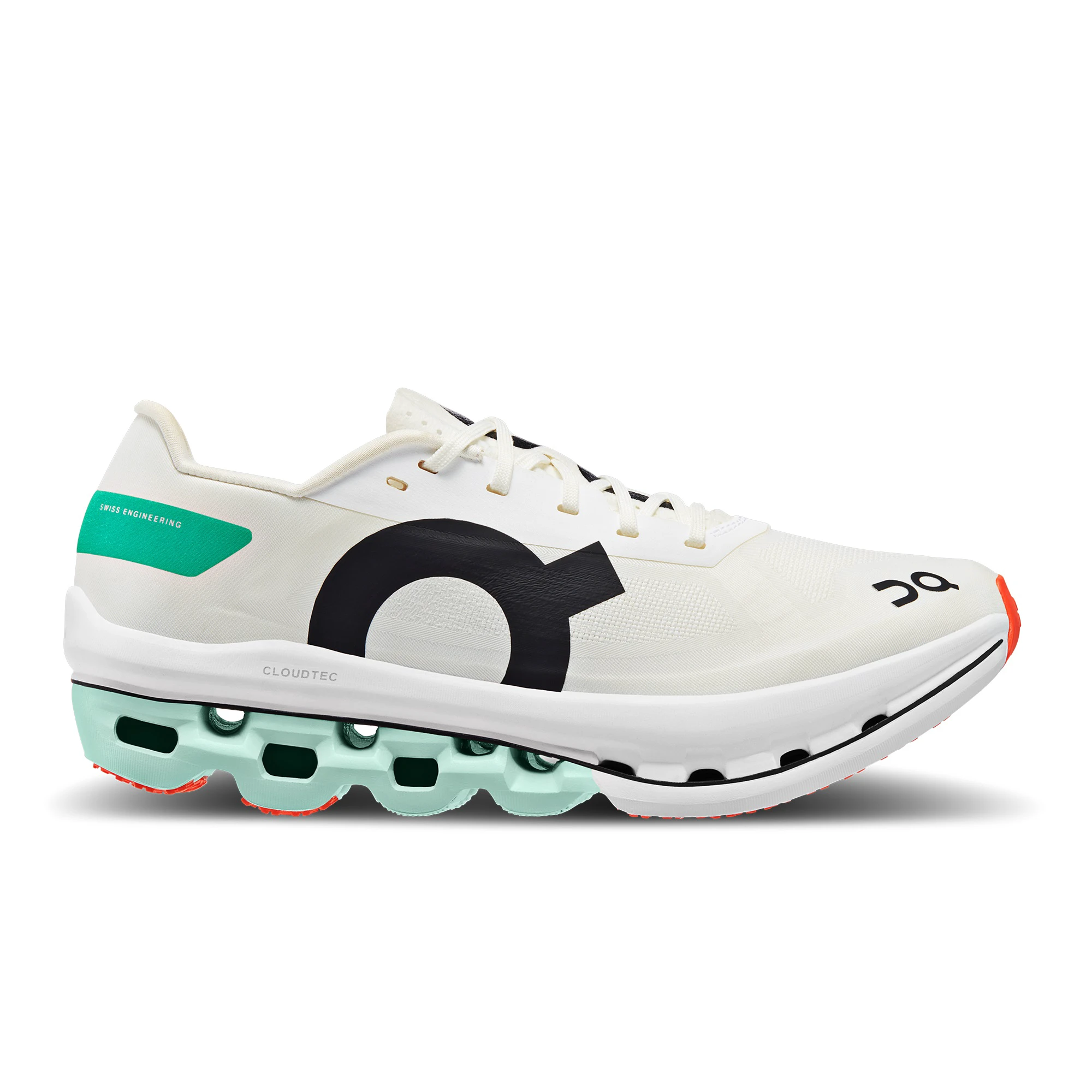 1. On Cloudboom Echo pantofi alergare maraton pentru femei - alb verde menta negru