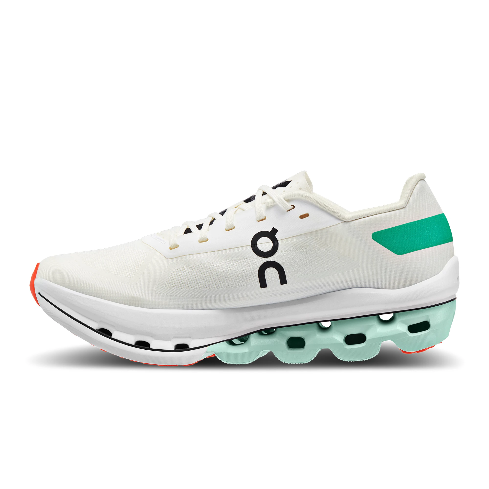 5. On Cloudboom Echo pantofi alergare maraton pentru femei - alb verde menta negru