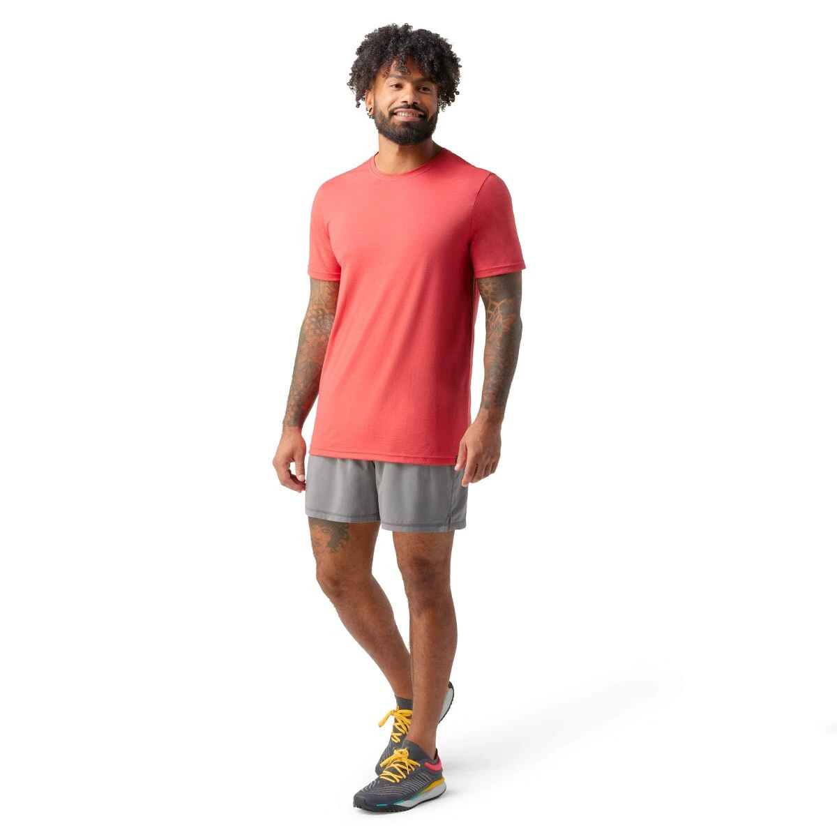 2. Smartwool - tricou sport barbati maneca scurta Short Sleeve Tee Slim Fit tee - rosu deschis pamant