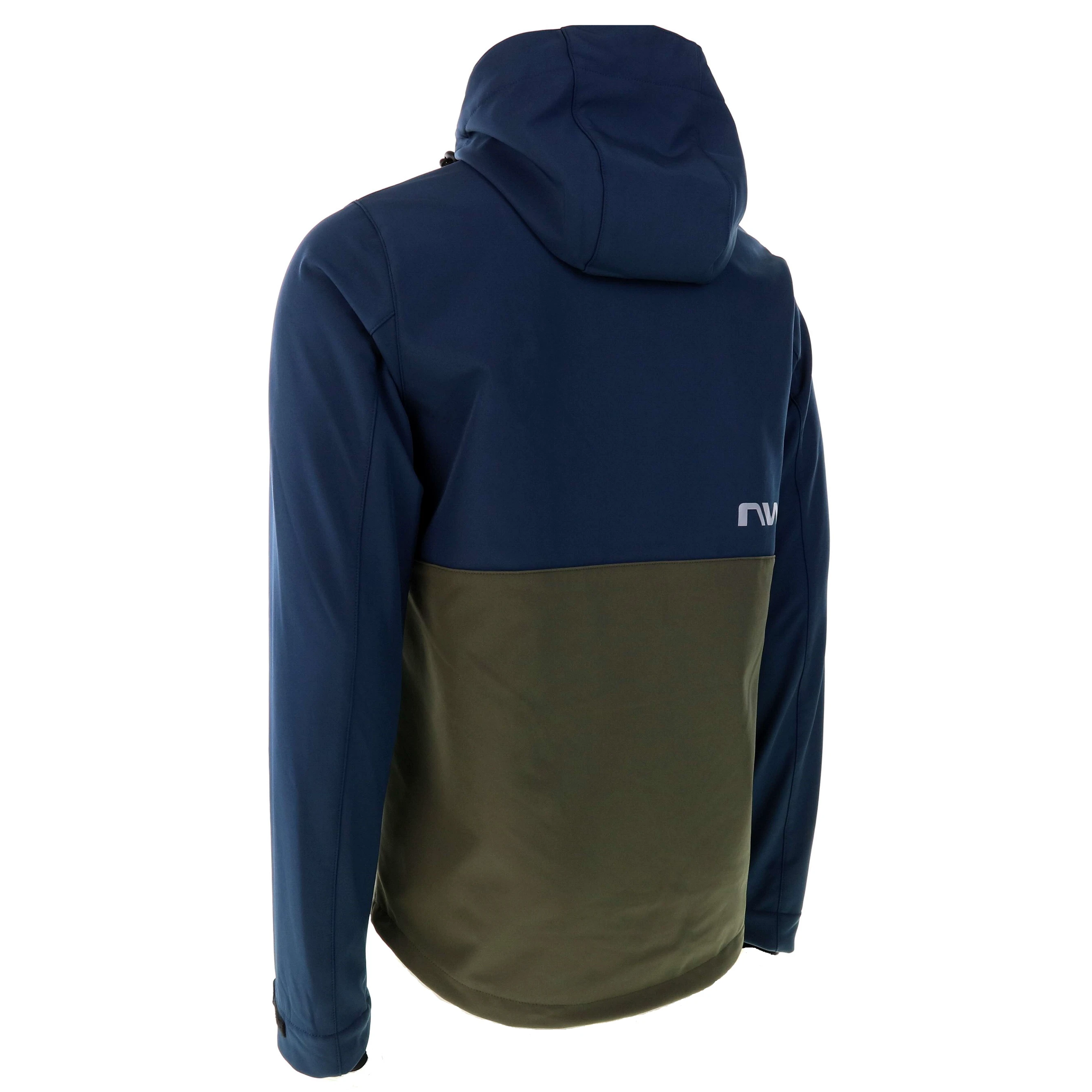 10. Northwave - jacheta ciclism iarna pentru barbati All mountain Easy Out Softshell - albastru verde army