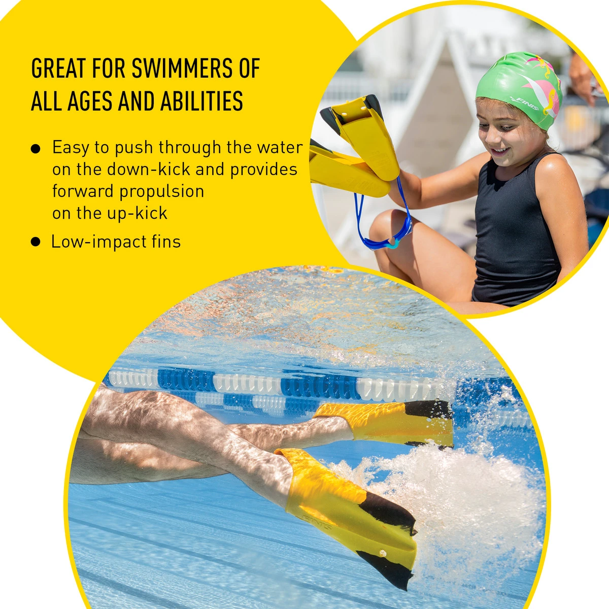 2. Finis - labe inot pentru adulti Zoomers Gold Z2 - galben
