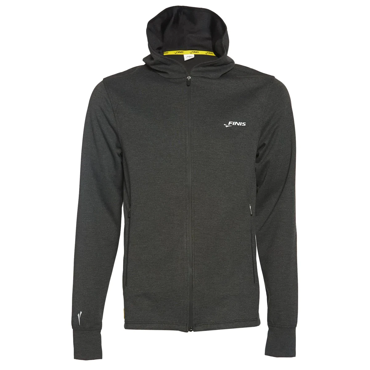 3. Finis - hanorac bumbac cu fermoar pentru barbati Tech Jacket Mens - negru