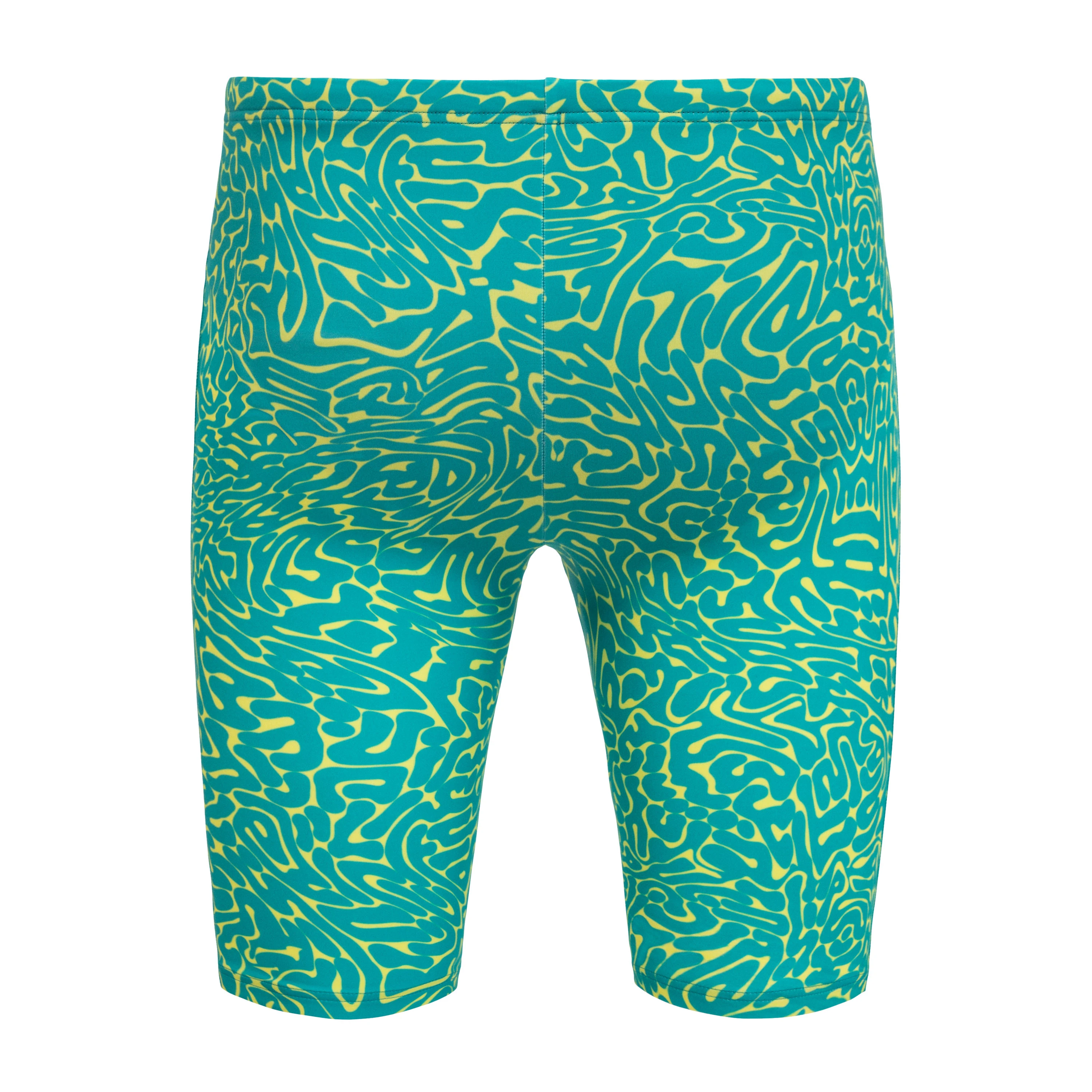 2. Orca - costum inot pentru barbati tip jammer - verde turcoaz galben