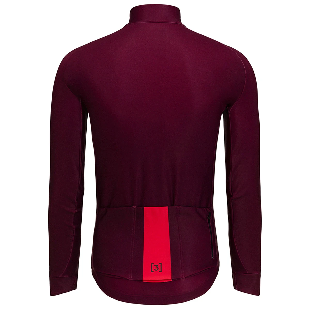 2. Hiru - tricou ciclism barbati maneca lunga Advanced Thermal LS Jersey - visiniu granat