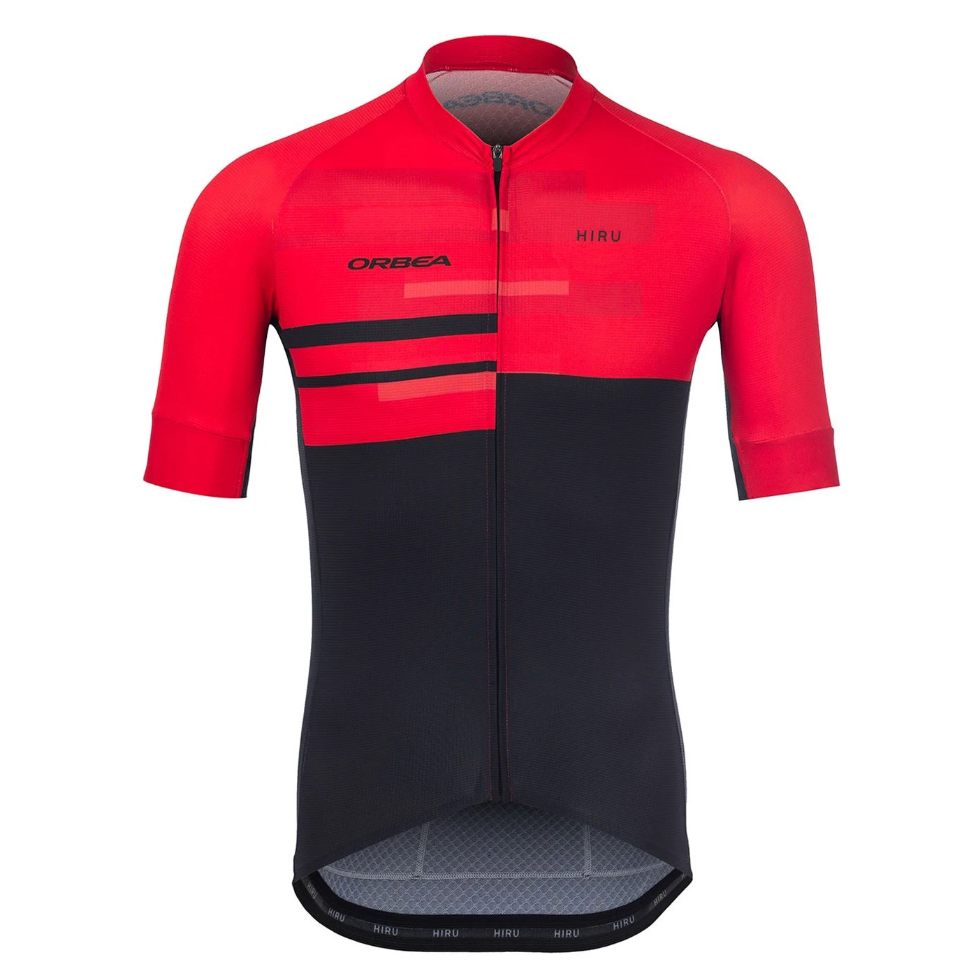 1. Hiru - tricou ciclism barbati maneca scurta Advanced SS Jersey - negru maro nisip