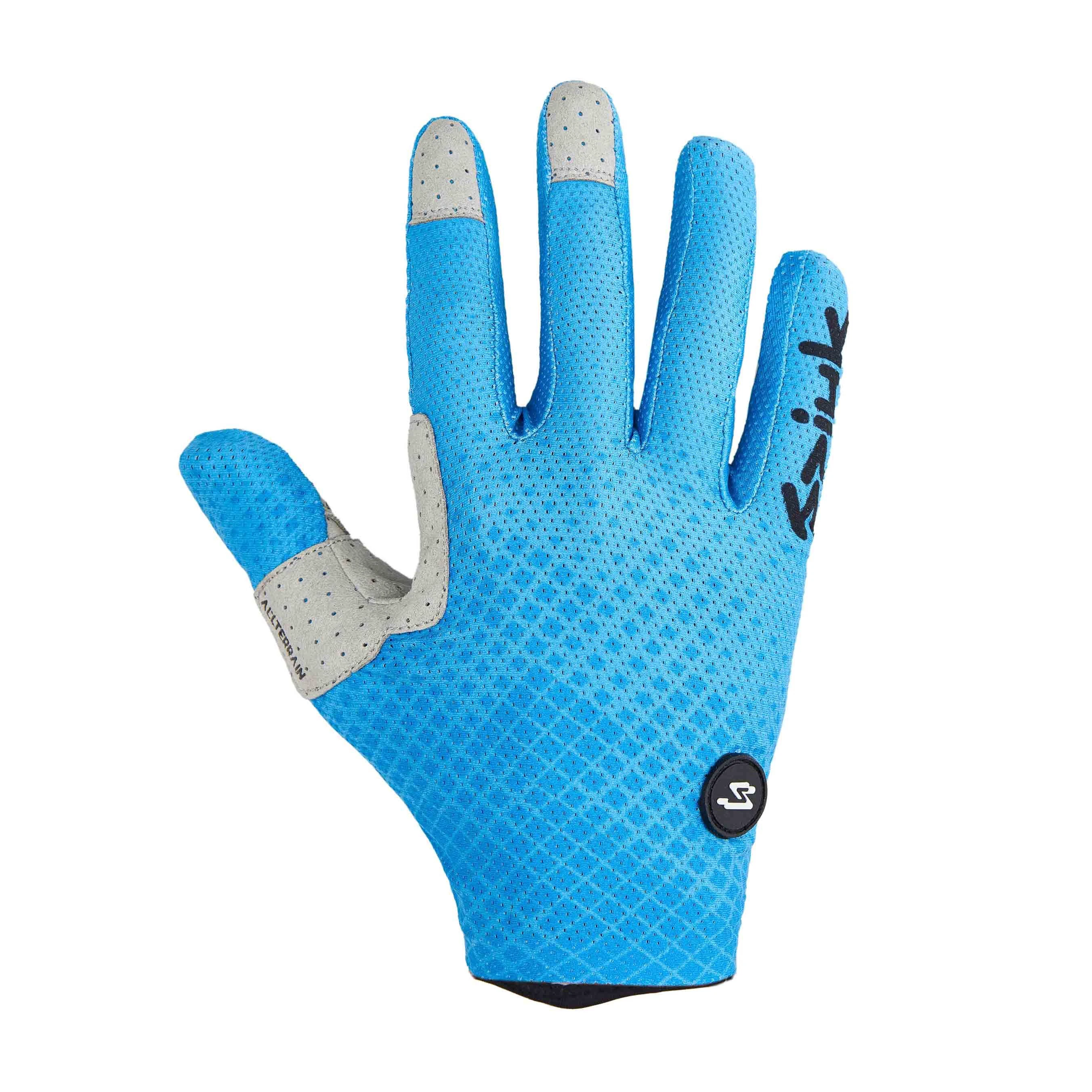 1. Spiuk - Manusi ciclism degete lungi ALL TERRAIN gloves - albastru intens negru gri