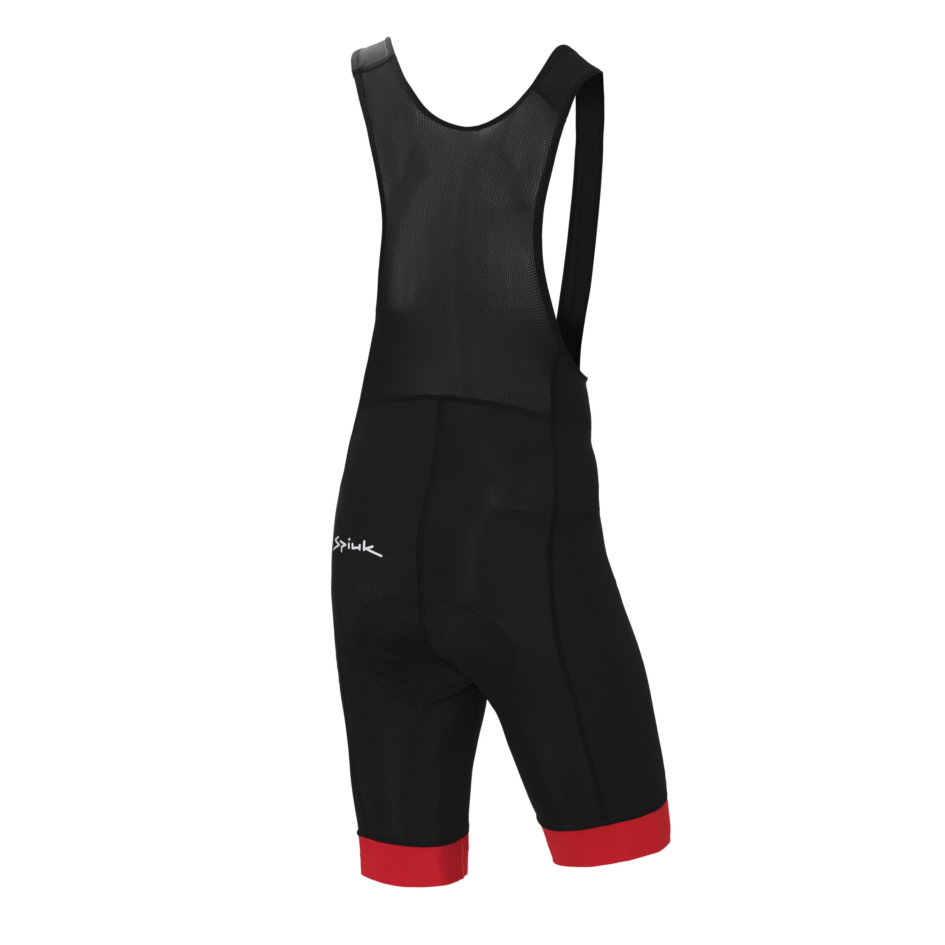 2. Spiuk - Pantaloni scurti ciclism ANATOMIC CLASSIC BibShort - negru rosu