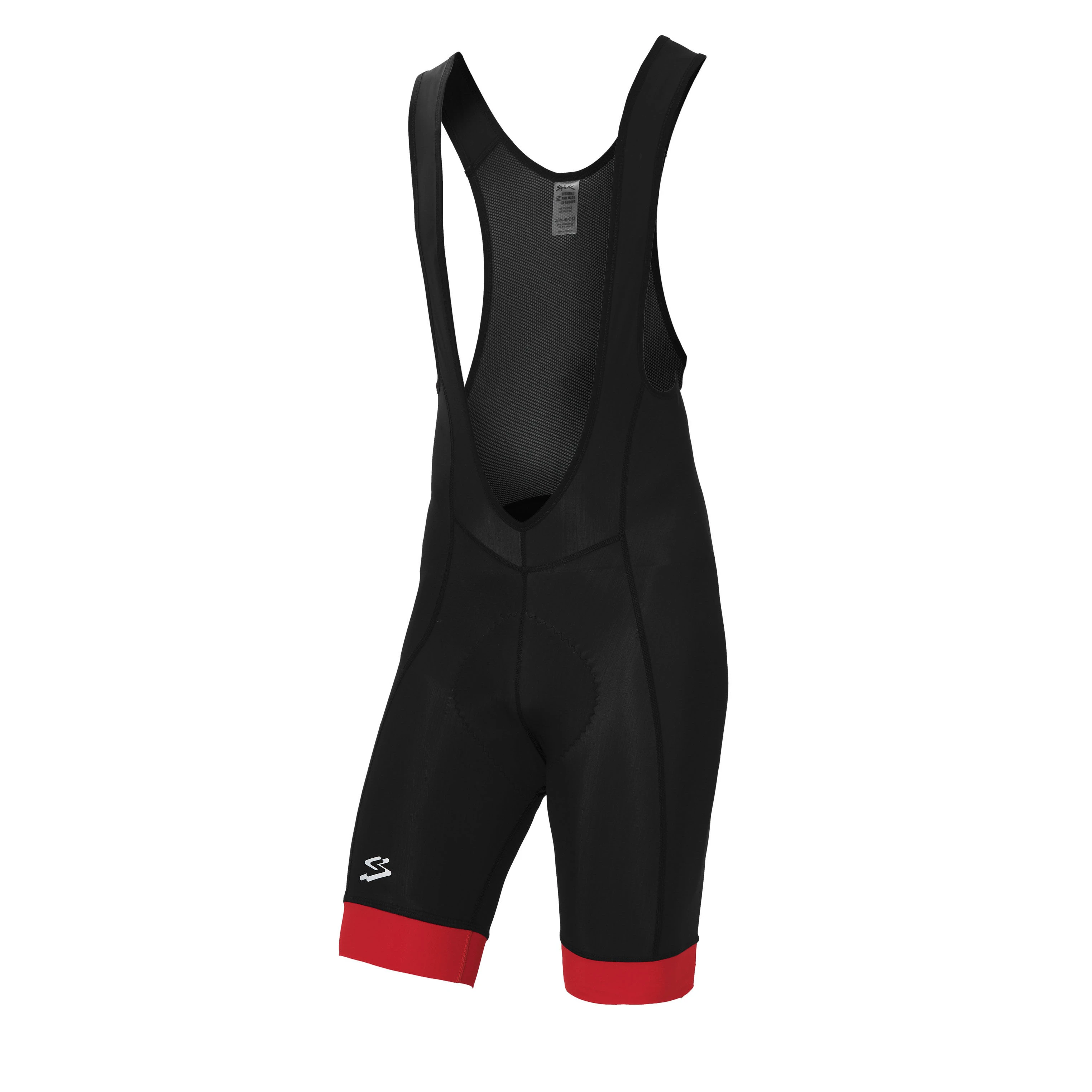 1. Spiuk - Pantaloni scurti ciclism ANATOMIC CLASSIC BibShort - negru rosu