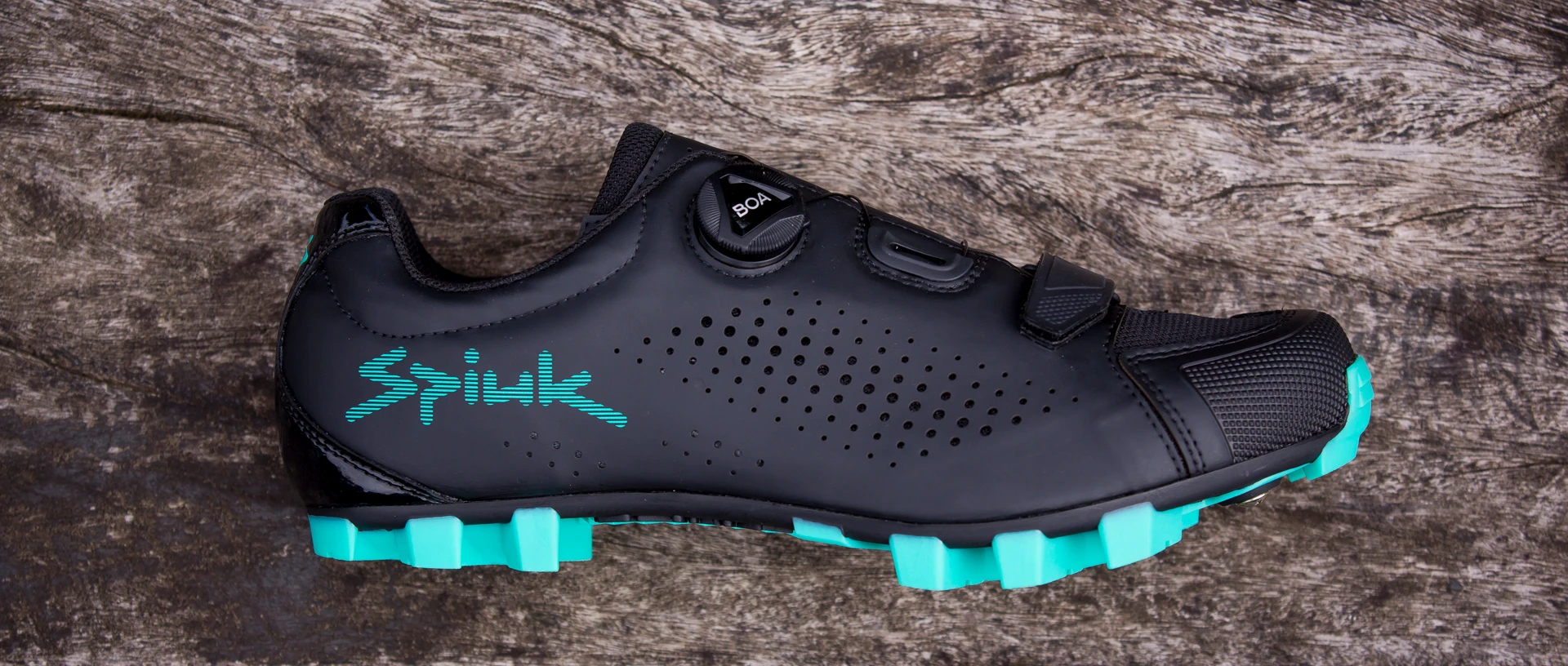 4. Spiuk - Pantofi ciclism MTB MONDIE shoes - albastru lucios negru