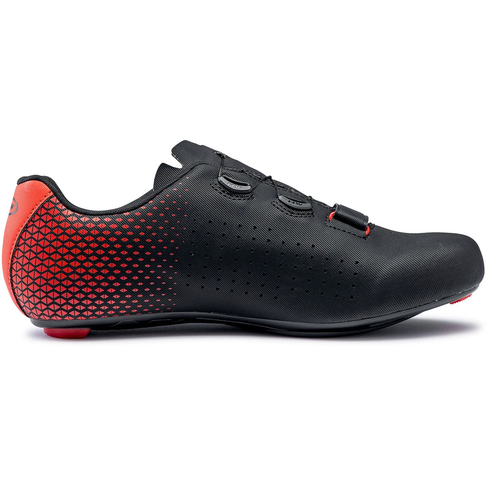 2. Northwave Core Plus 2 - pantofi pentru ciclism sosea - negru-rosu