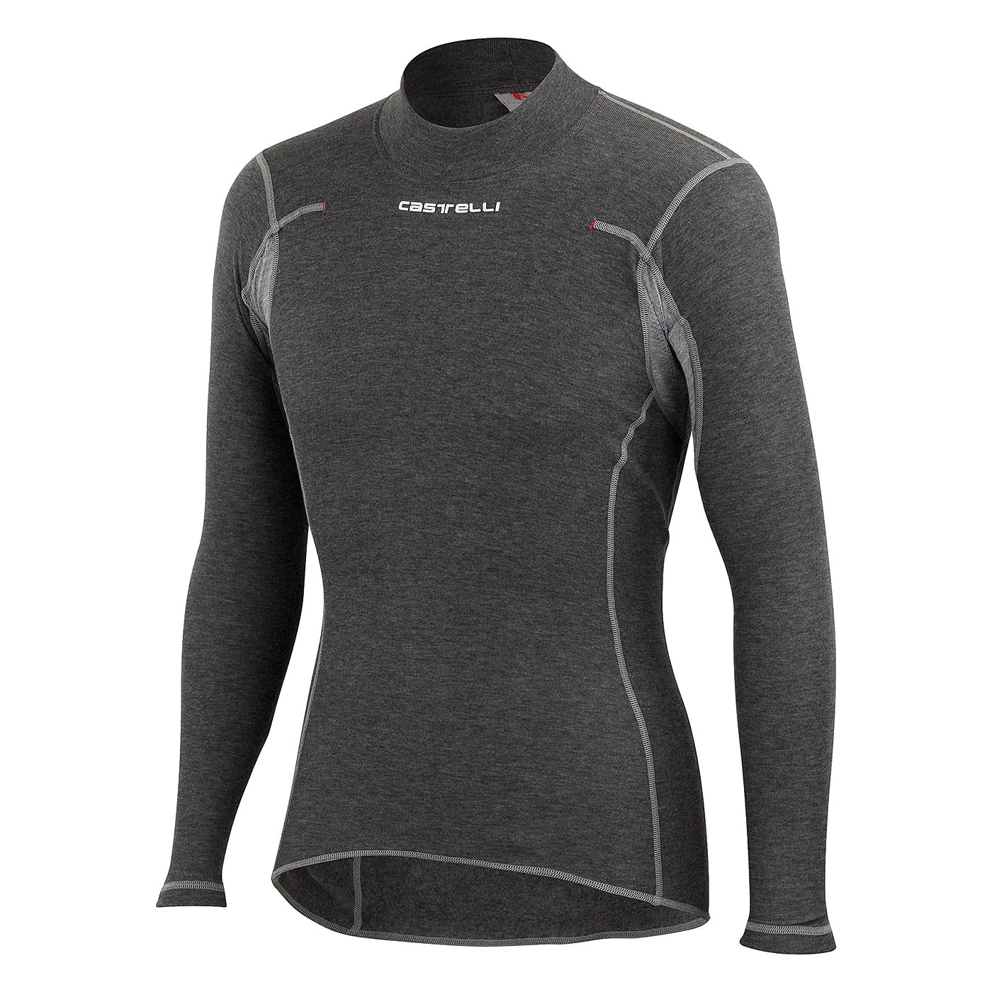 1. Castelli Bluza corp cu maneca lunga Flanders Warm LS - gri