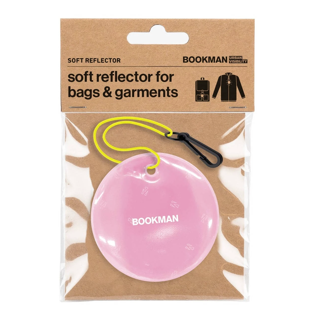 Bookman - reflectorizant moale suspendat - cerc - bags & garments - roz - 61324