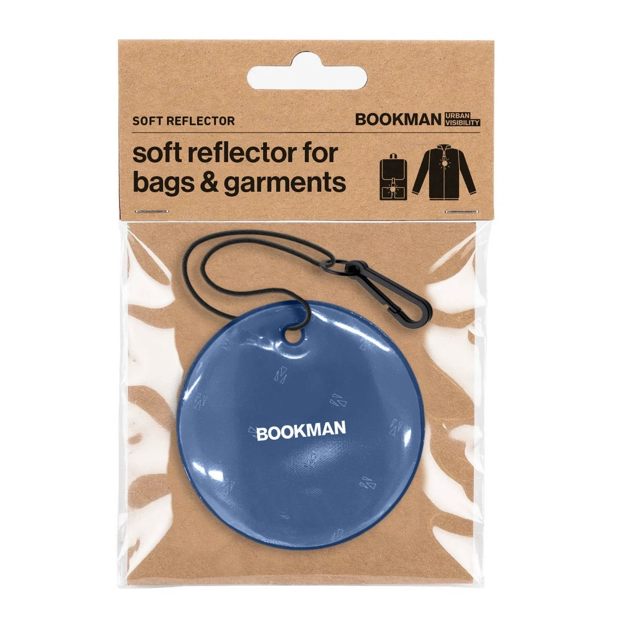 Bookman - reflectorizant moale suspendat - cerc - bags & garments - albastru - 61323