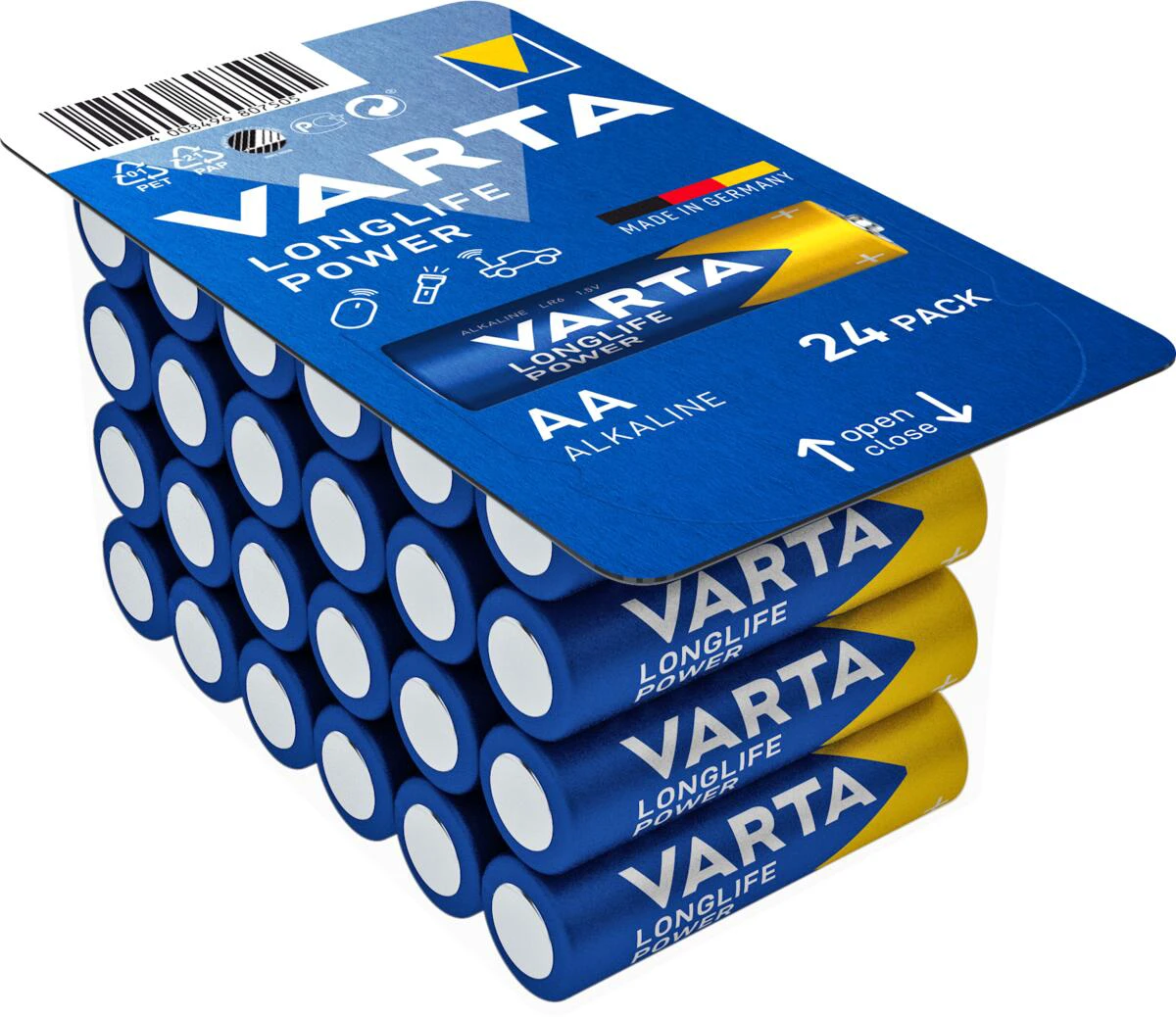 1. Varta - set baterii AA - Long life - 24 buc