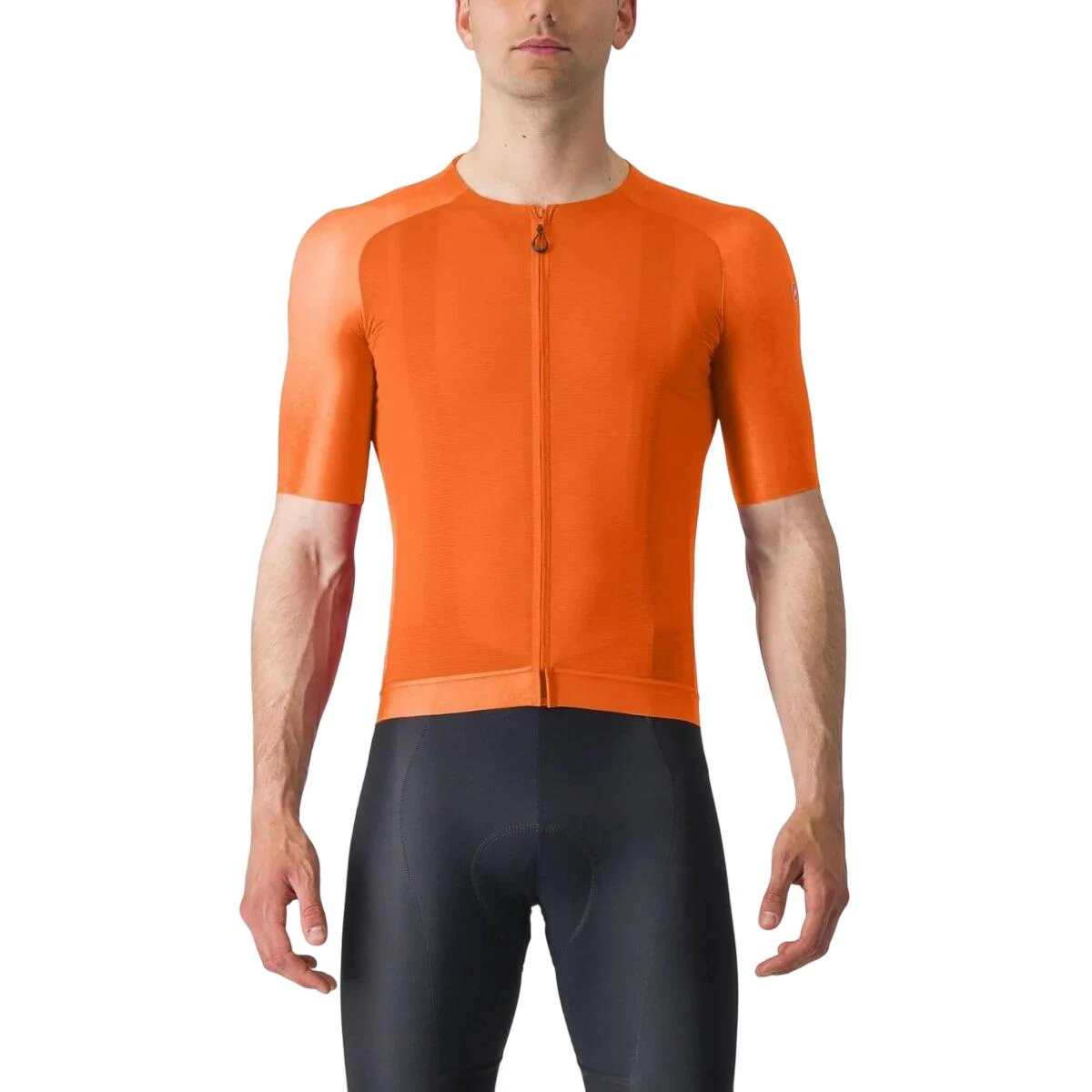 1. Castelli - tricou ciclism cu maneca scurta pentru barbati Aero Race 7.0 - portocaliu briliant