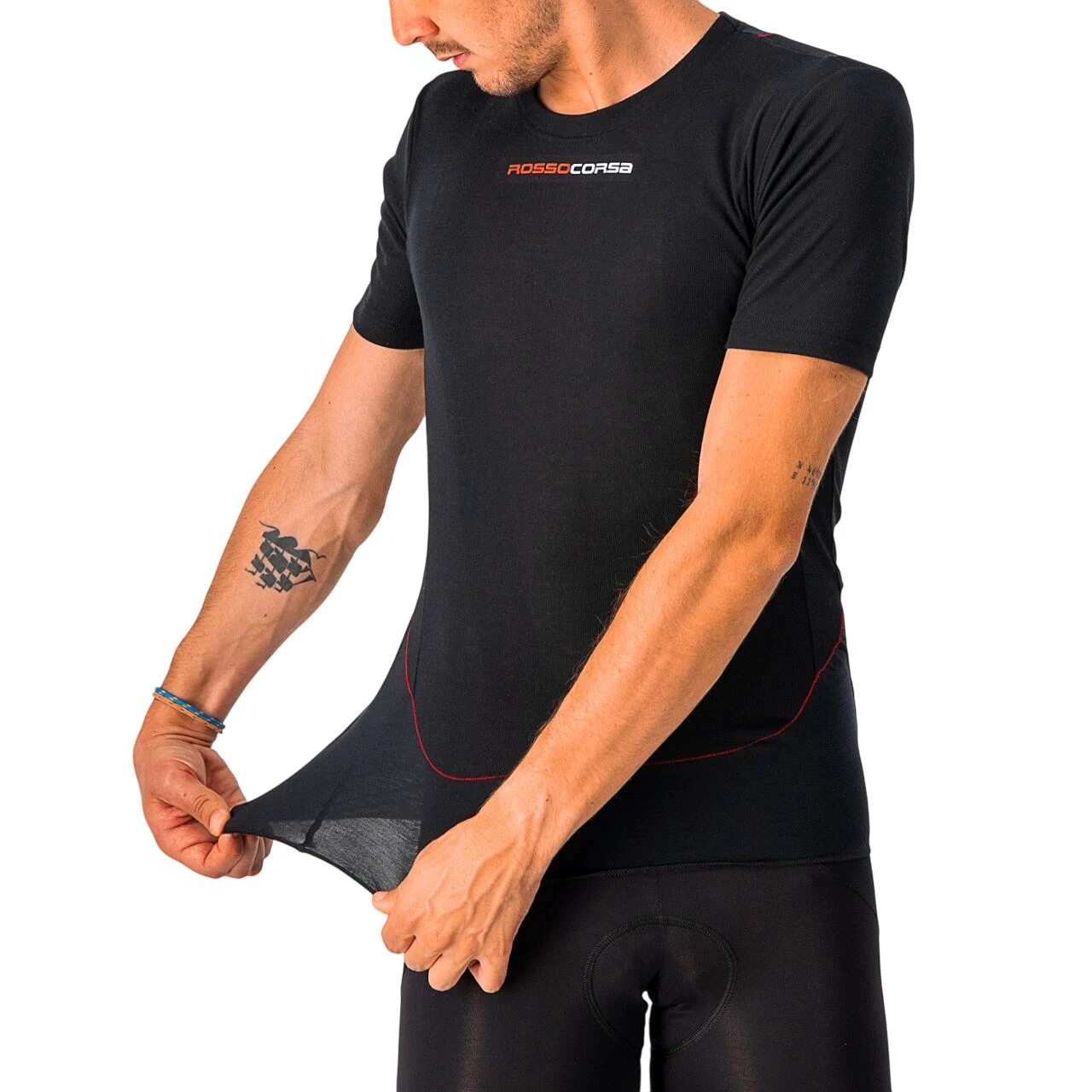 3. Castelli bluza de corp cu maneca scurta Prosecco Tech Short Sleeve - negru