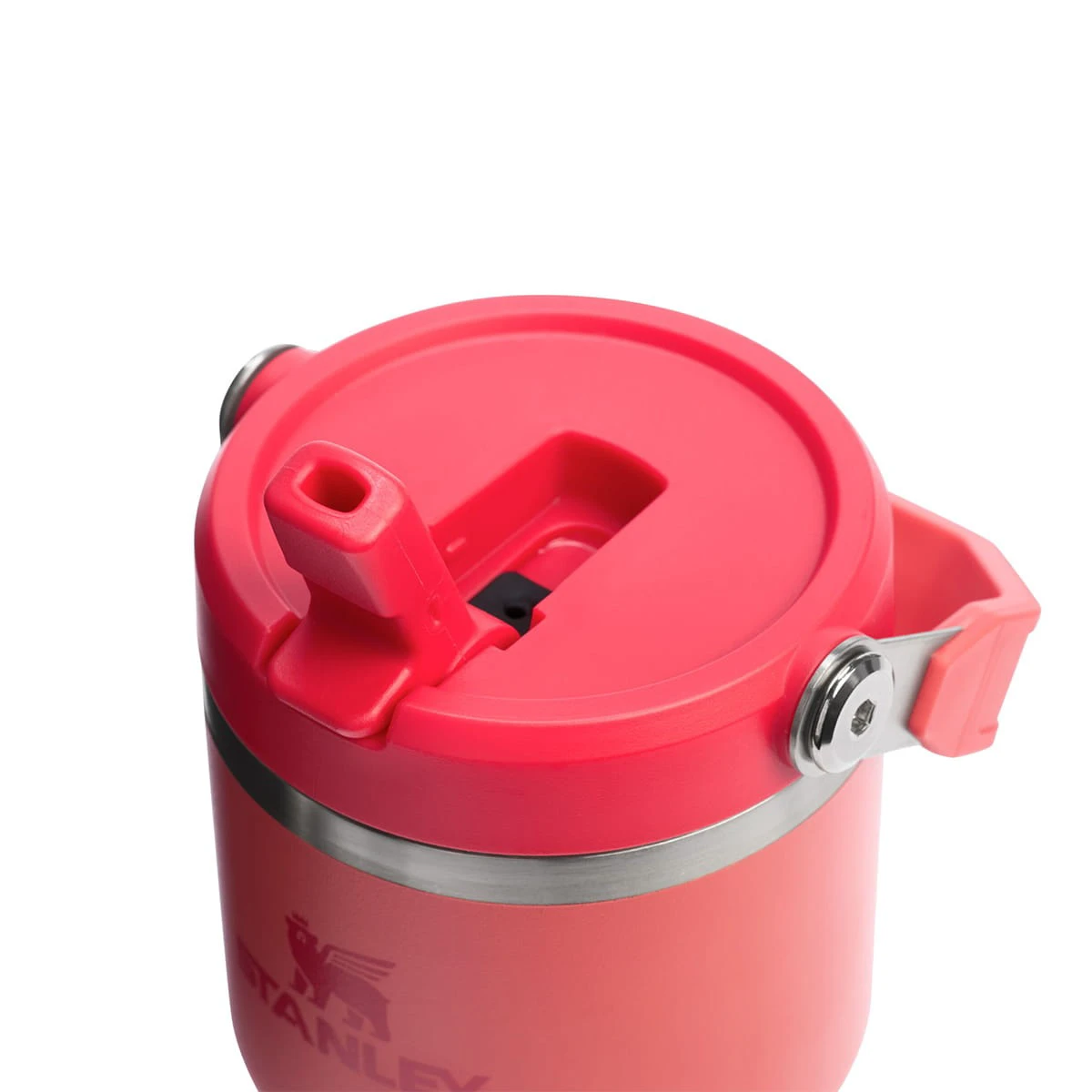 2. Stanley - termos tip sticla cu pai - IceFlow™ Flip Straw Tumbler - 0.6L - corai