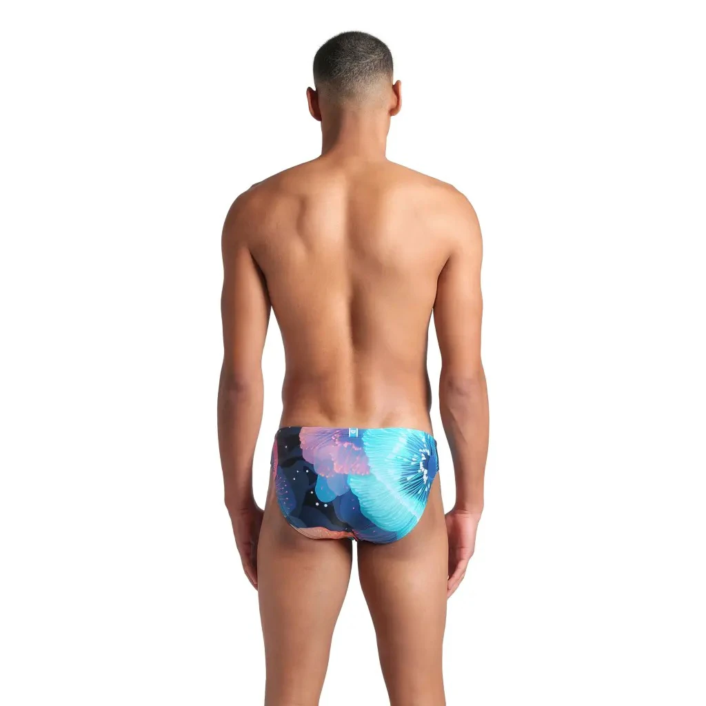 4. Arena - costum inot barbati - slip - Swim Br Allover - Calypso I Coral Multi