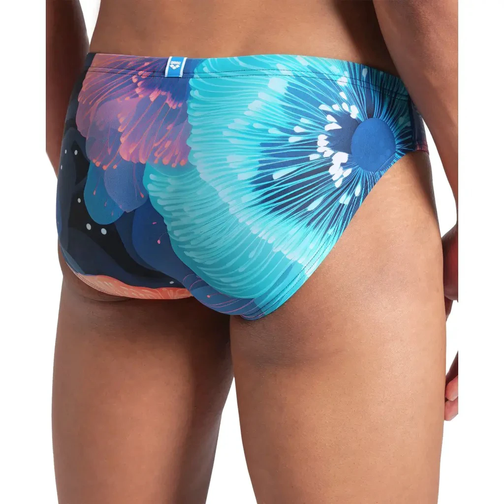 2. Arena - costum inot barbati - slip - Swim Br Allover - Calypso I Coral Multi