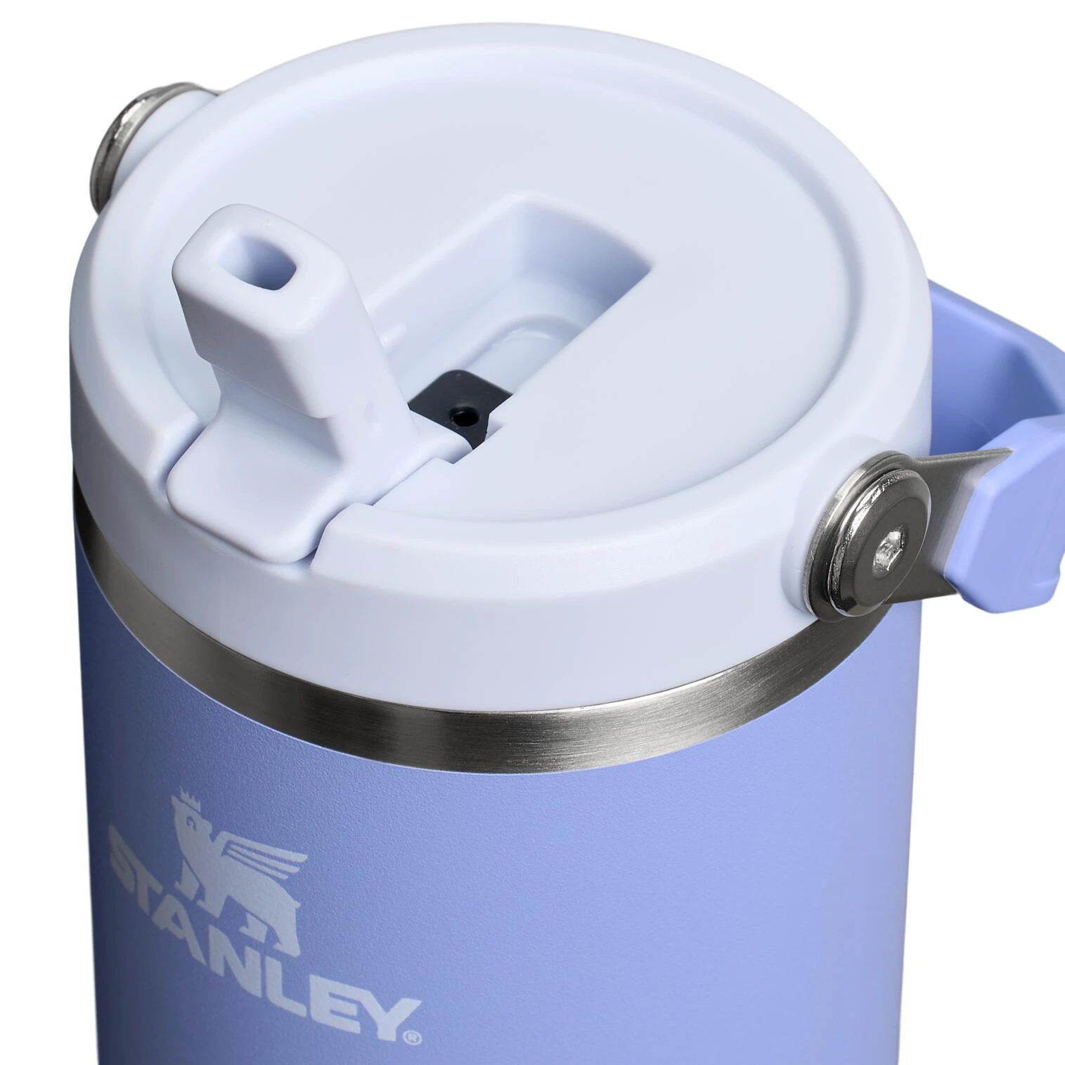 3. Stanley - termos tip sticla cu pai - Iceflow Flip Straw Tumbler 2.0 - bleu - 0.89 L