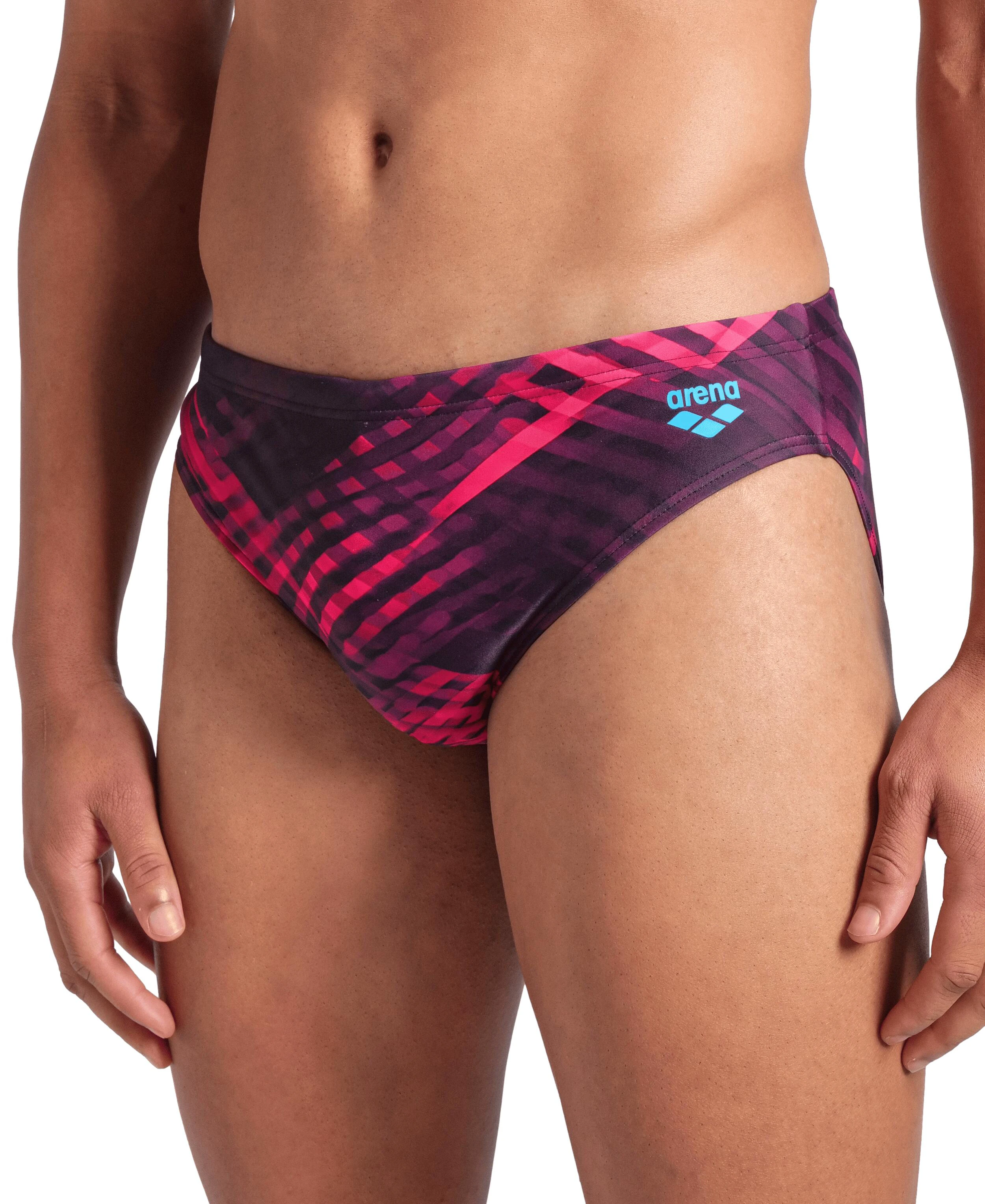 5. Arena - costum inot barbati - slip - Swim Br Allover - Dark Purple I Multi