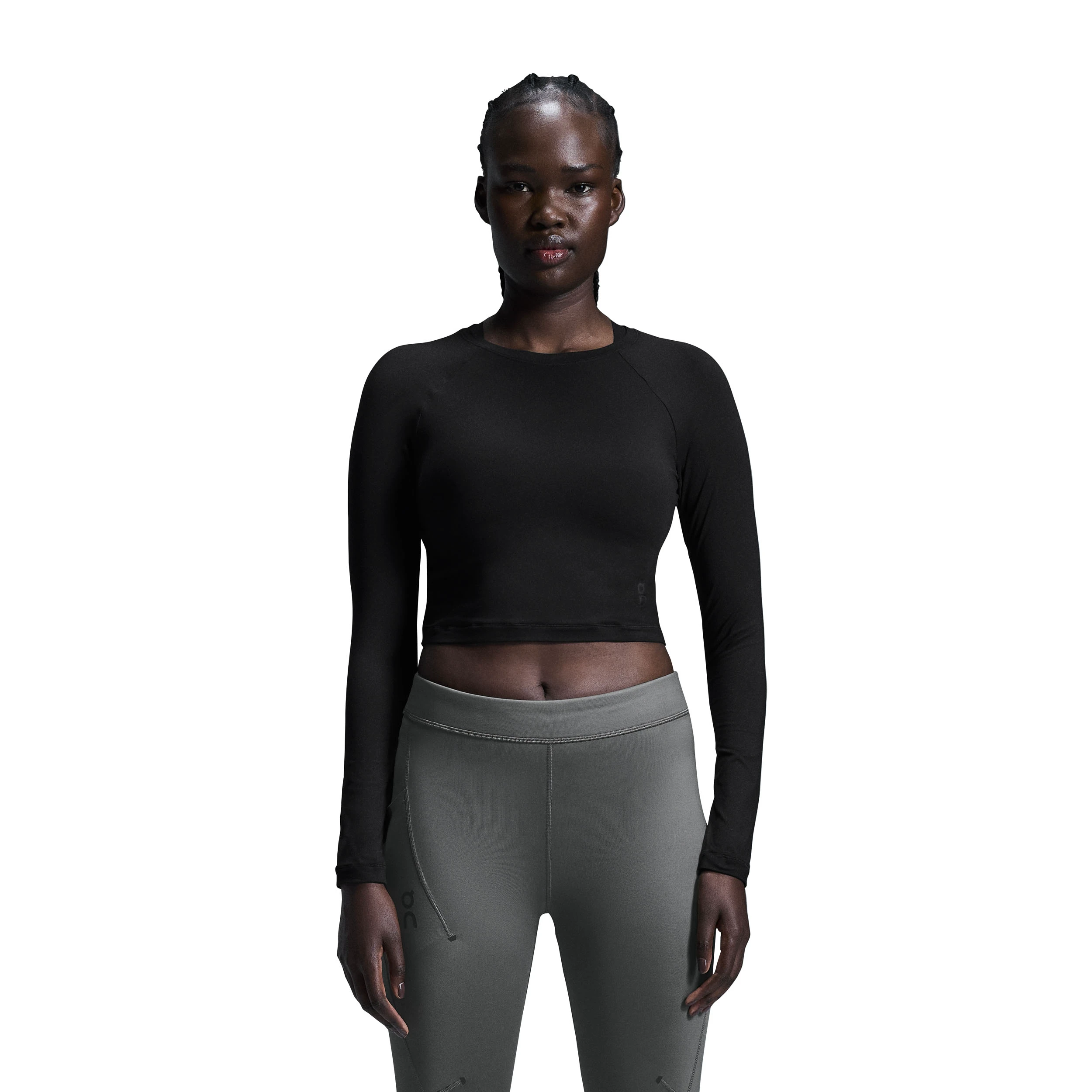 On - bluza - Studio Long-T Crop W - Black - 62608