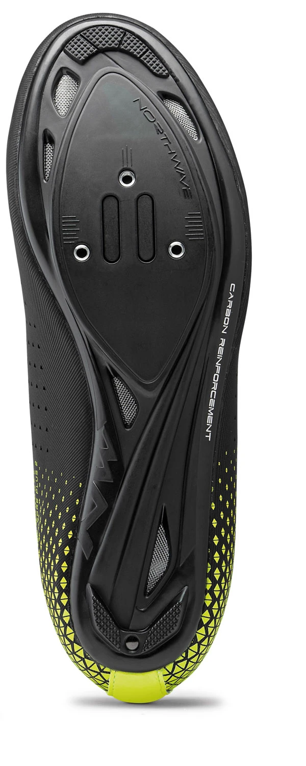 2. Northwave - pantofi ciclism sosea - Core Plus 2 - negru-fluo galben