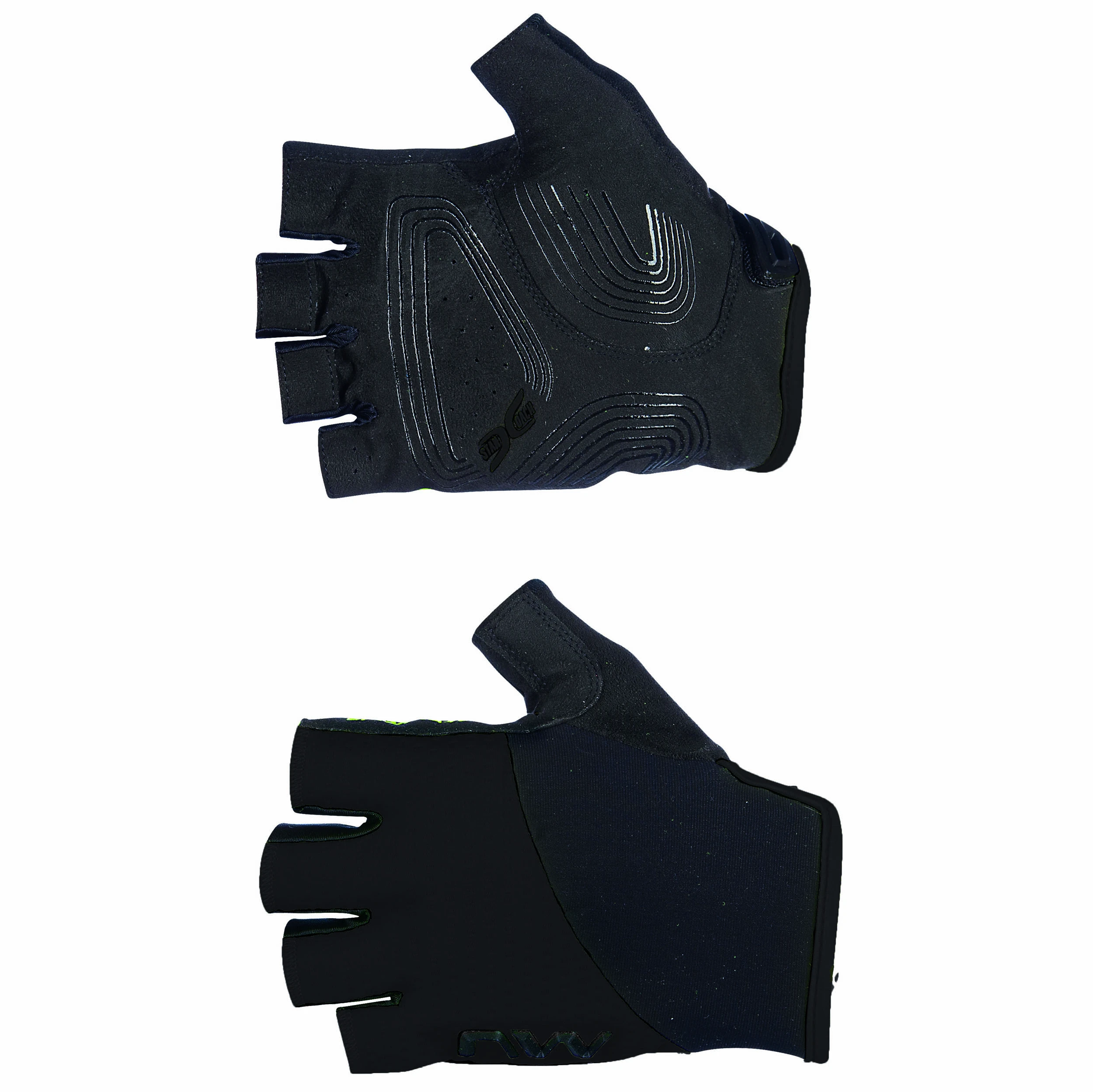 1. Northwave - manusi degete scurte - Fast Grip Short Finger Glove - Black