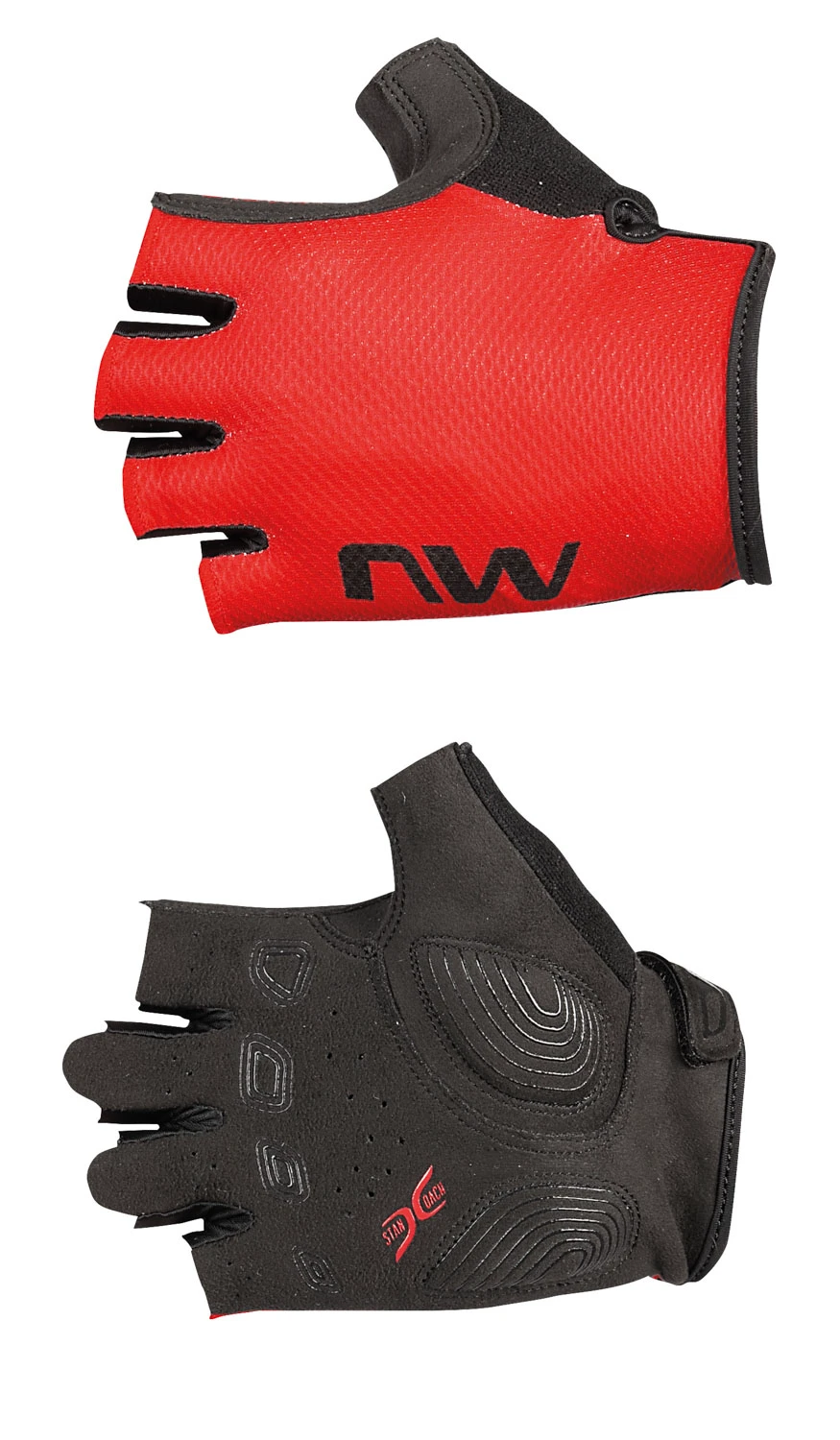 1. Northwave - manusi degete scurte - Active Short Finger Glove - Radiant Red
