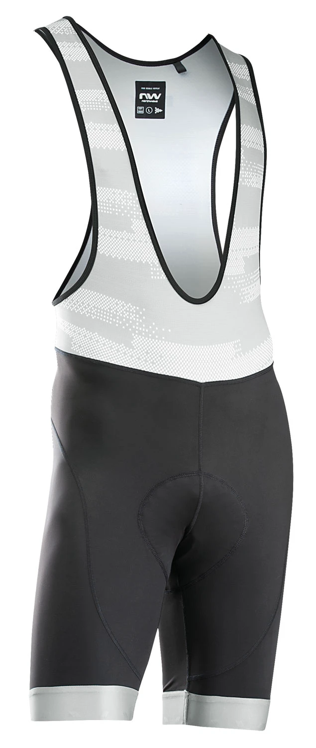 Northwave - pantaloni scurti cilism cu bretele - Active EVO Bibshort - Black | Light Grey - 64413