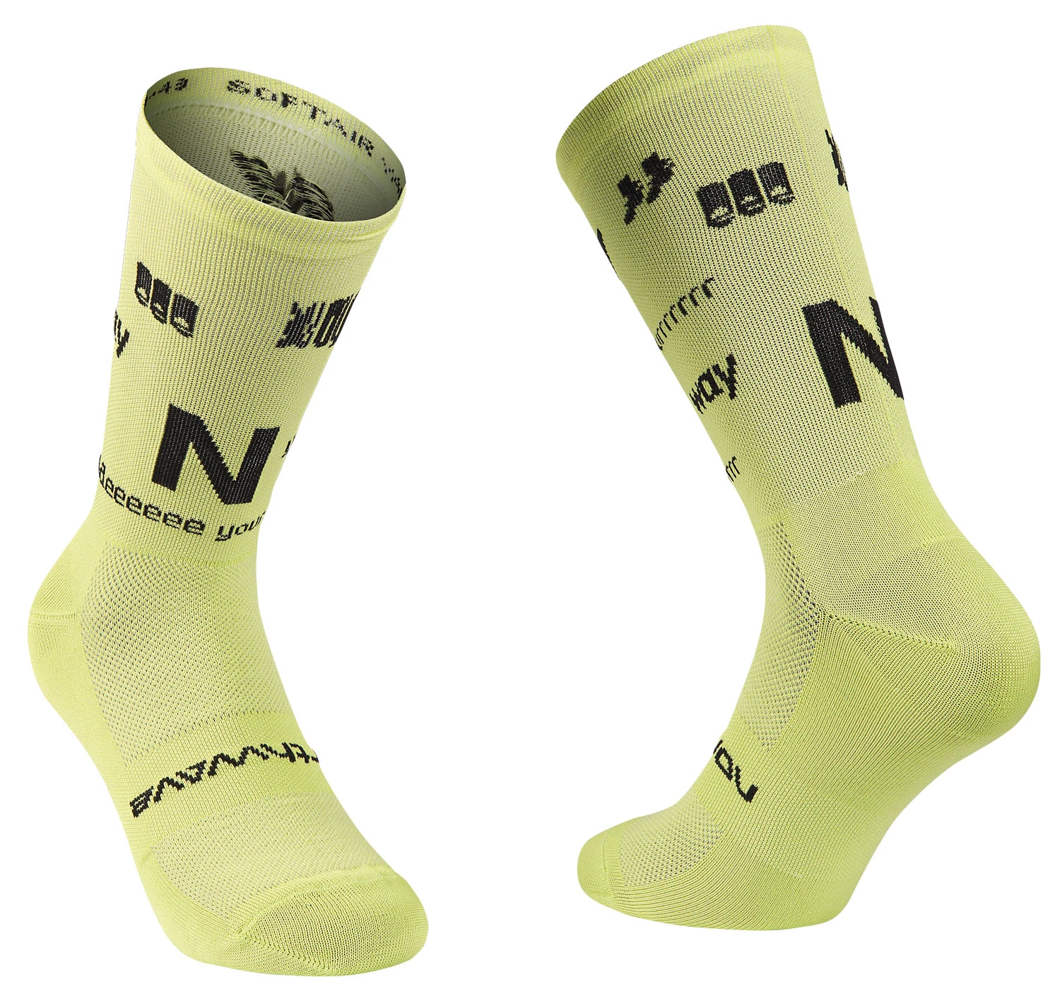 1. Northwave - sosete ciclism - Type Sock - Cool Matcha | Black