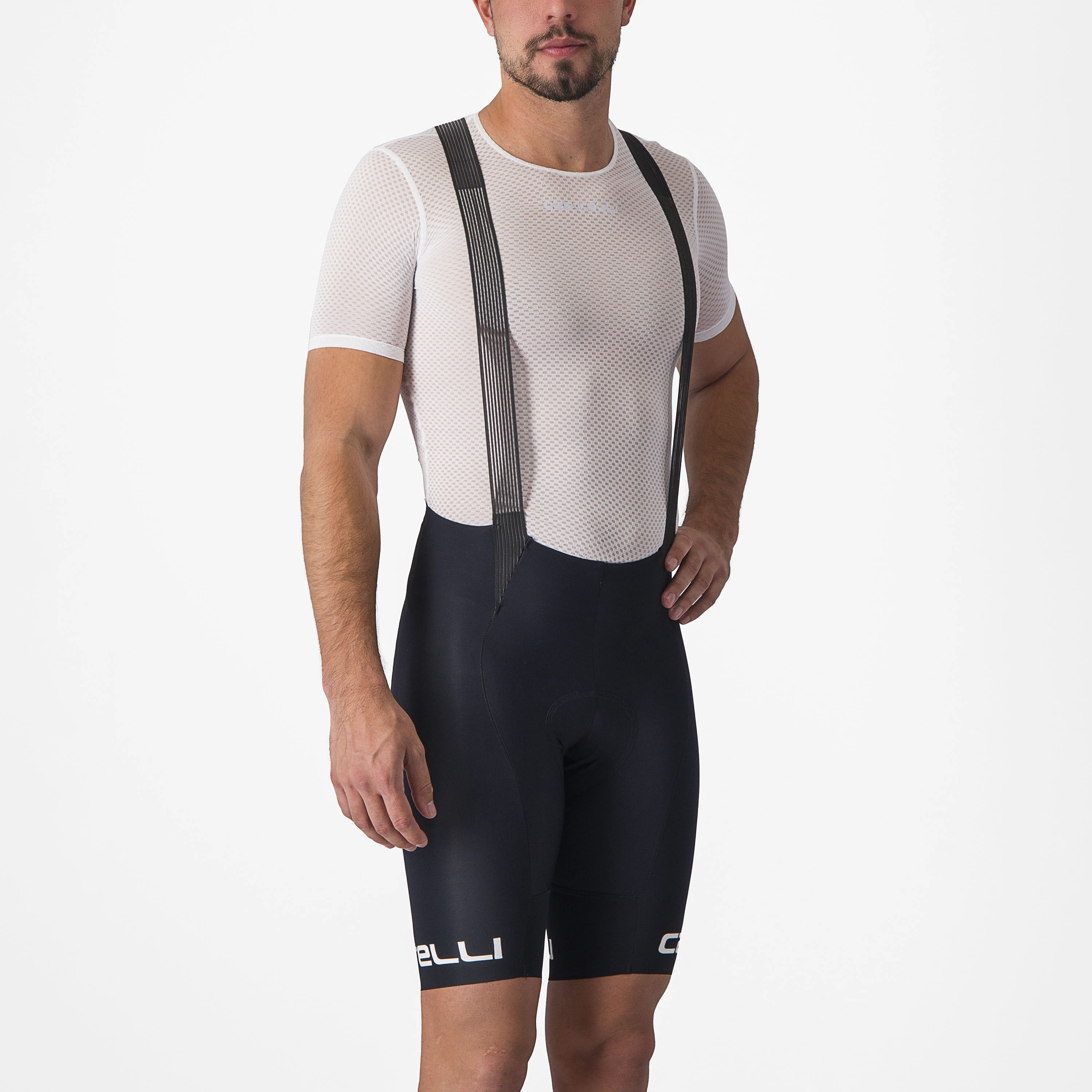 3. Castelli - bluza de corp cu maneca scurta - Pro Mesh 2.0 Short Sleeve - 15-28 gr C - alb