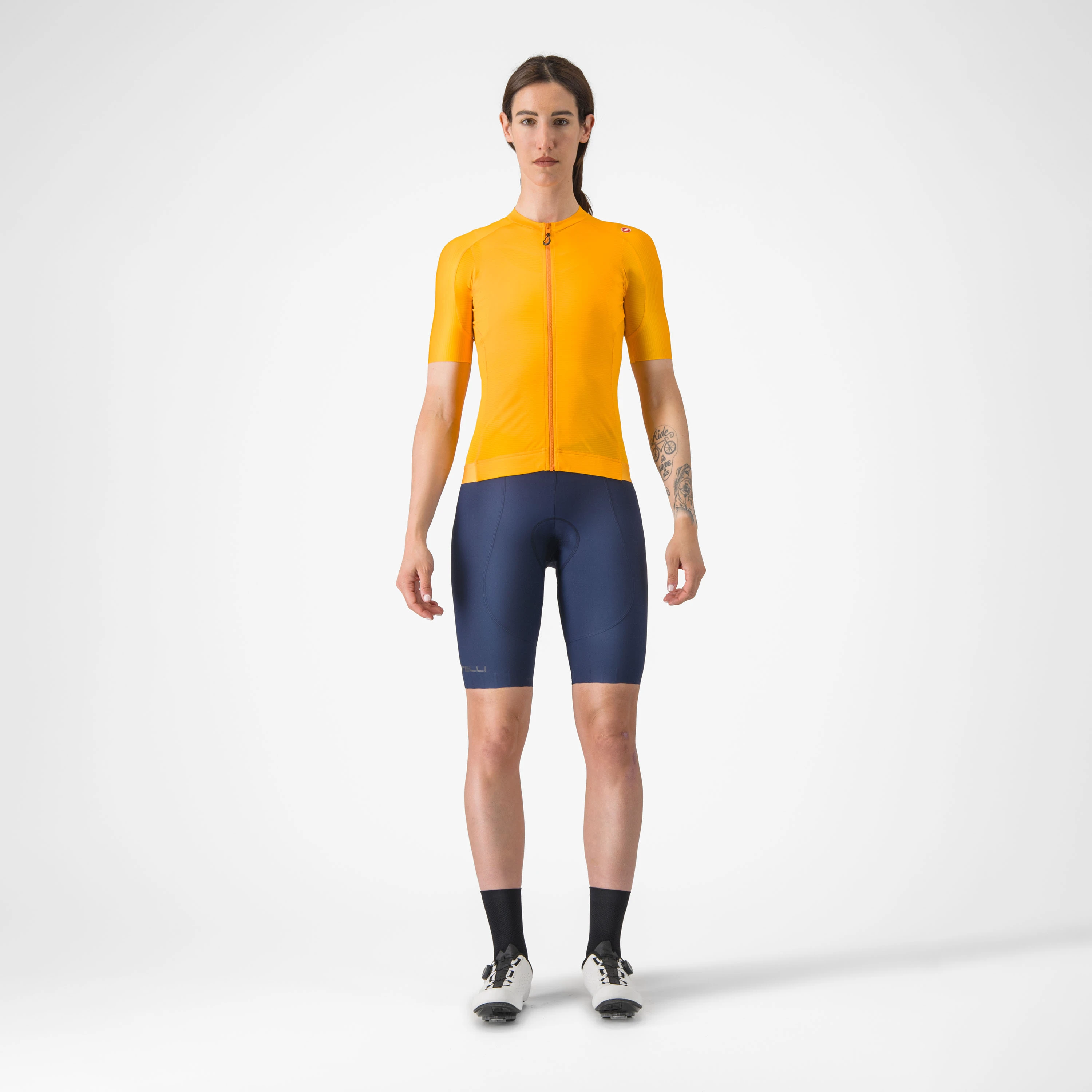 6. Castelli - tricou ciclism maneca scurta tailored fit - Espresso W Jersey - portocaliu