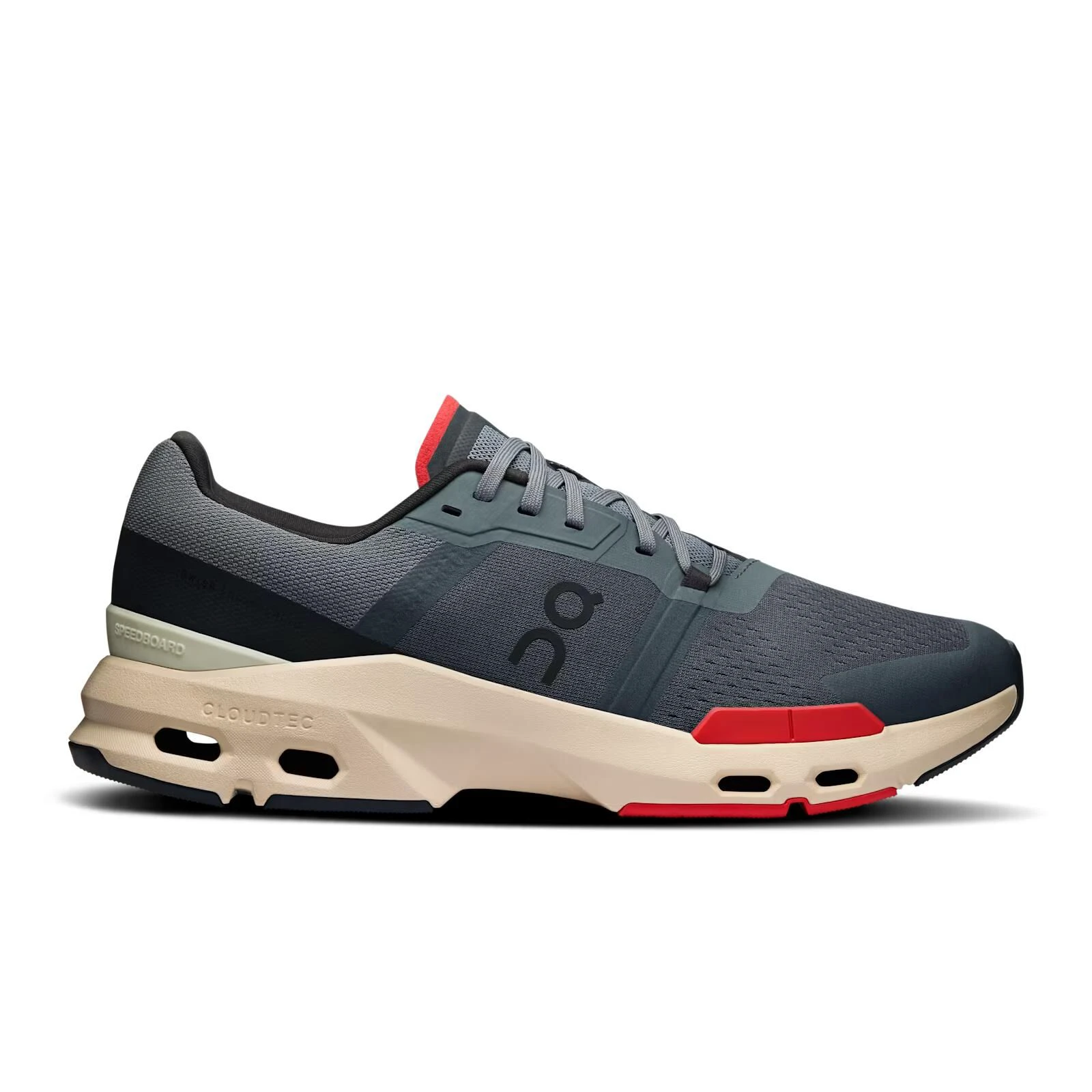1. On - pantofi sport - Cloudpulse - gri | rosu
