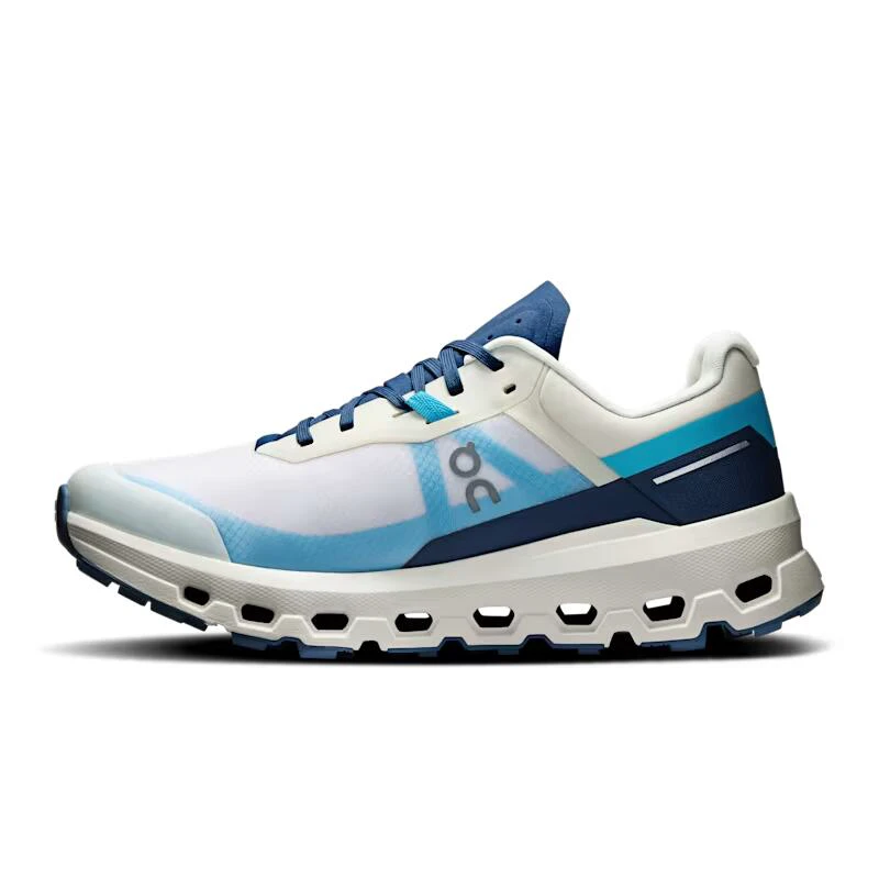 4. On - pantofi alergare trail - Cloudvista 2 W - alb | albastru