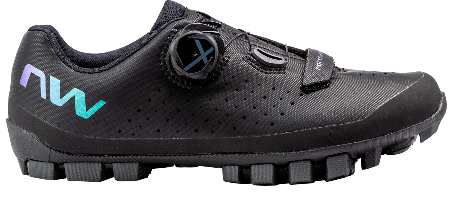 1. Northwave - pantofi ciclism MTB XC - Hammer Plus WMN - Black | Iridescent