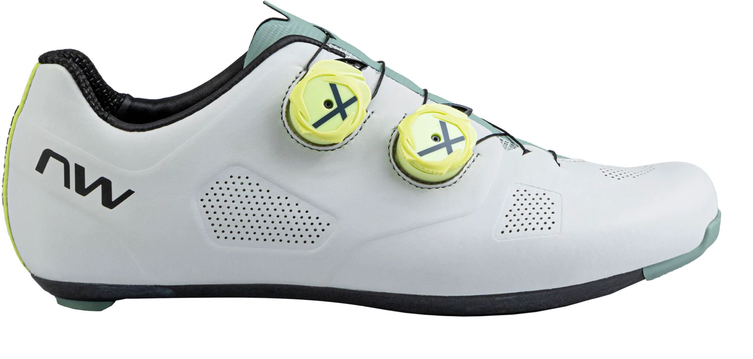1. Northwave - pantofi ciclism sosea - Revolution - Light Grey | Sage