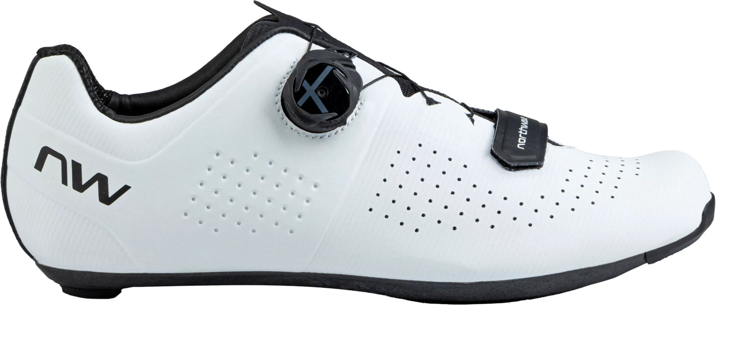 1. Northwave - pantofi ciclism sosea - Storm Carbon - White | Black