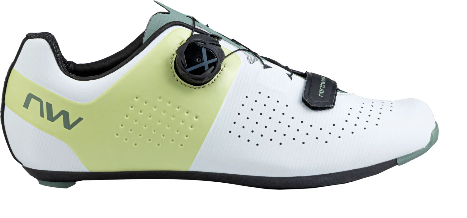1. Northwave - pantofi ciclism sosea - Storm Carbon - White | Matcha