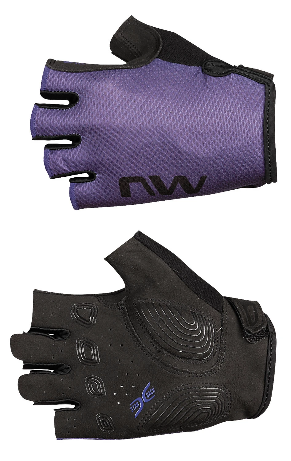 Northwave - manusi degete scurte - Active Woman Short Finger Glove - Dark Purple - 65868
