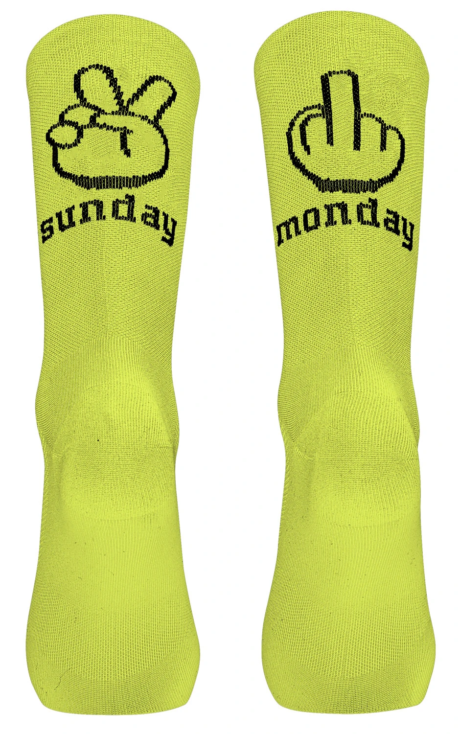 Northwave - sosete ciclism - Sunday Monday Sock - Yellow Fluo - 65911