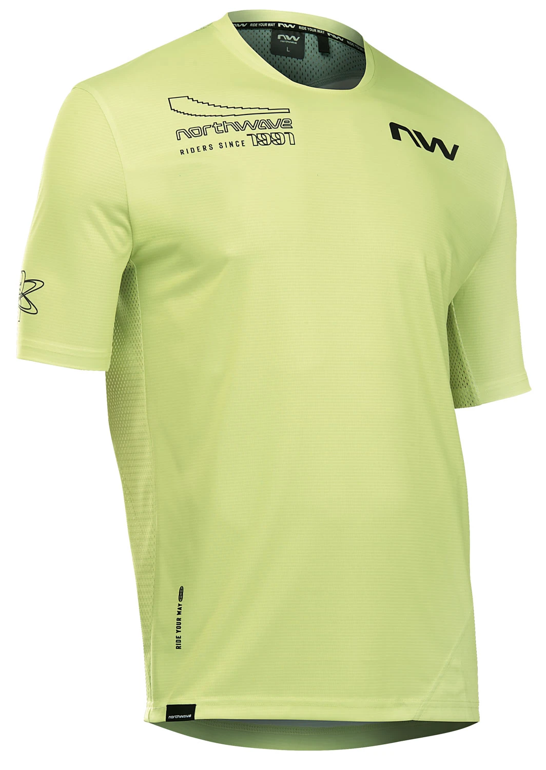1. Northwave - tricou ciclism maneca scurta - Edge 2 Jersey Short Sleeve - Cool Matcha | Black